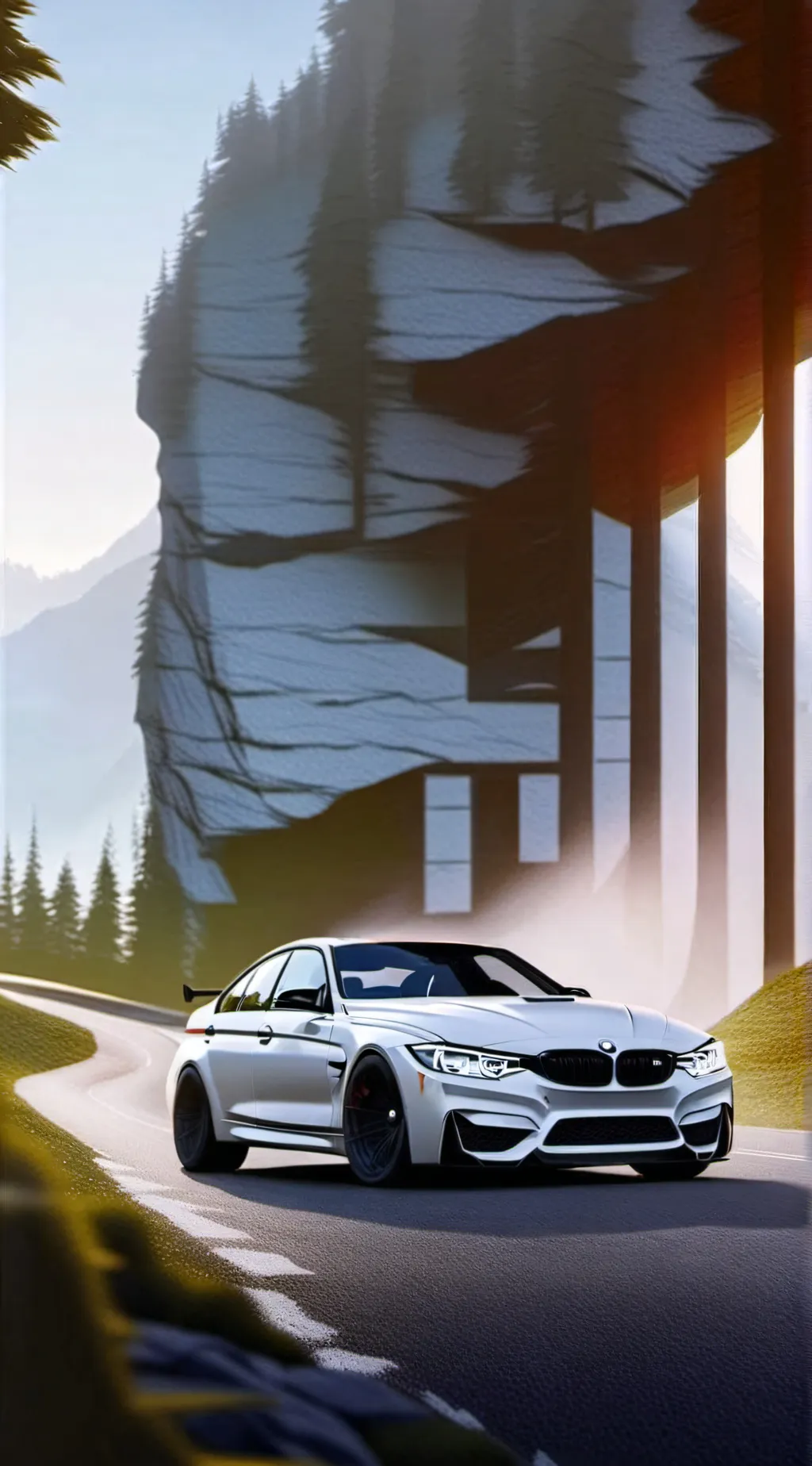 ai character: bmw m3 background