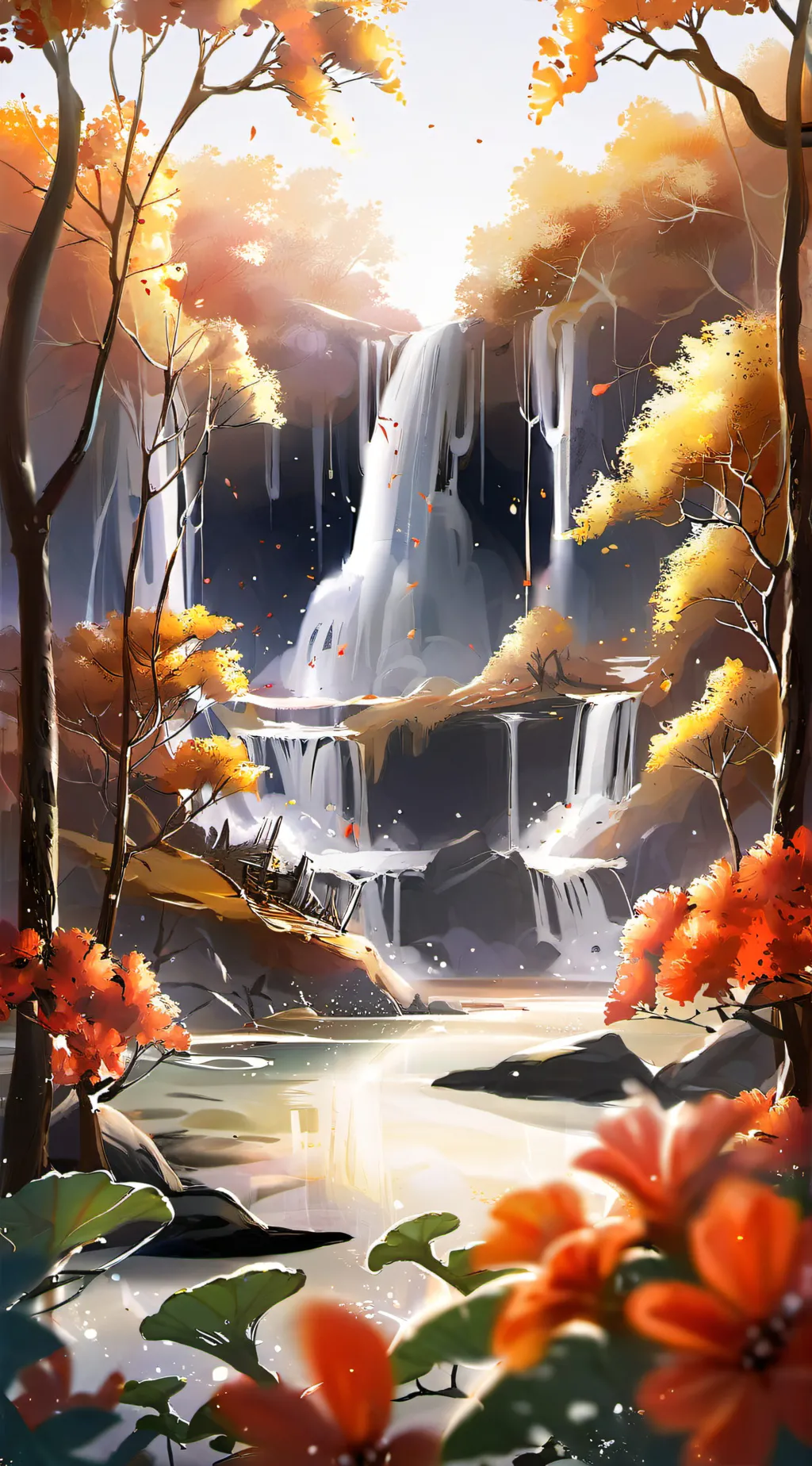 ai character: Abandoned island background