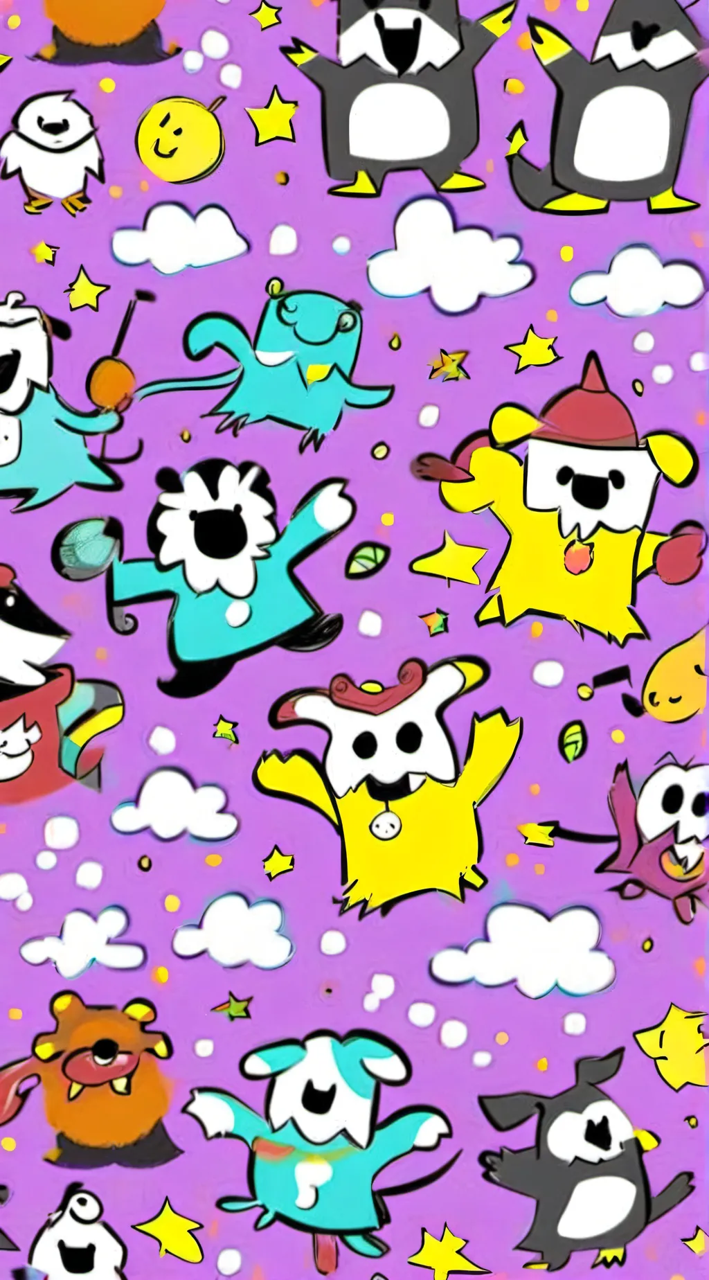 ai character: smilingcritters  background