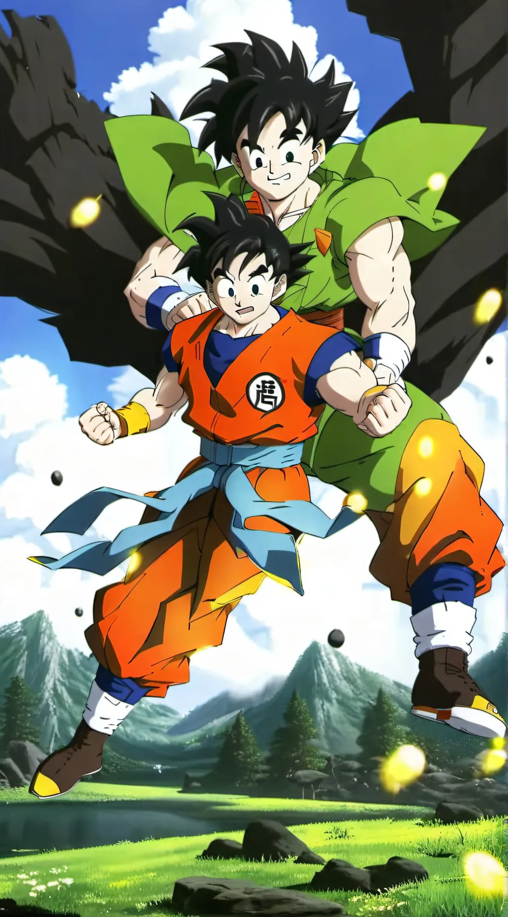 ai character: Dragon ball Z  background