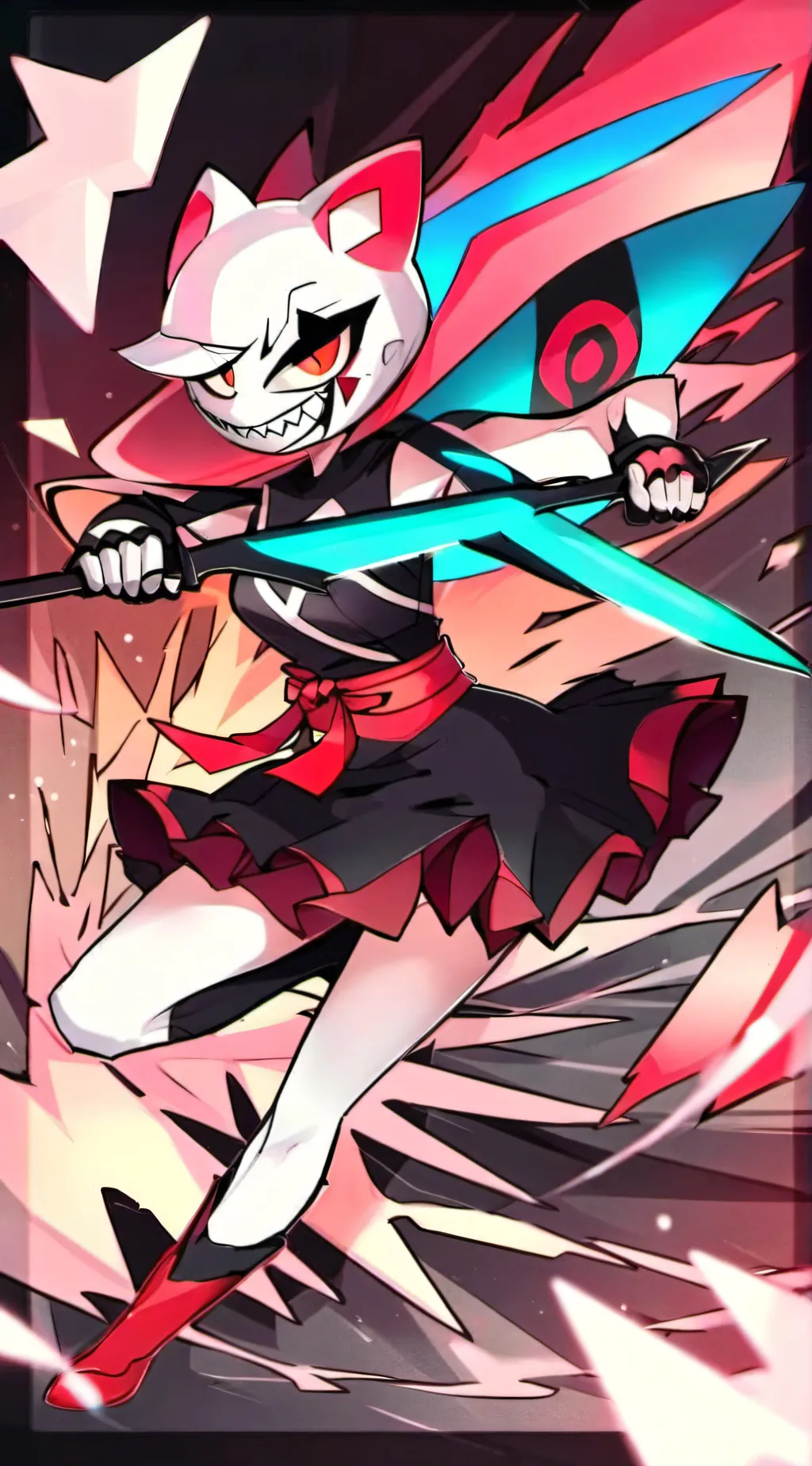 ai character: angle dust background