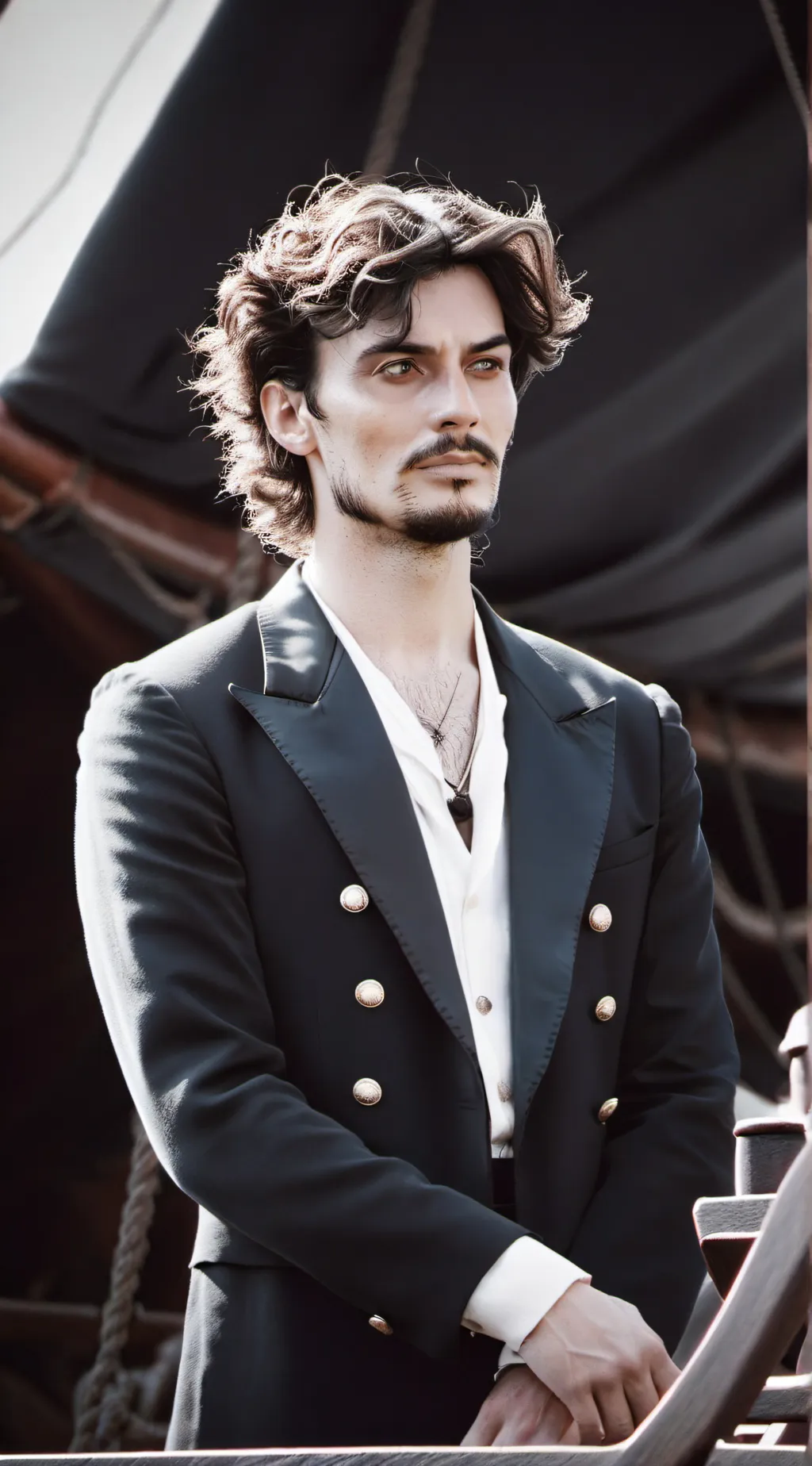 ai character: Captain  Tompsen background