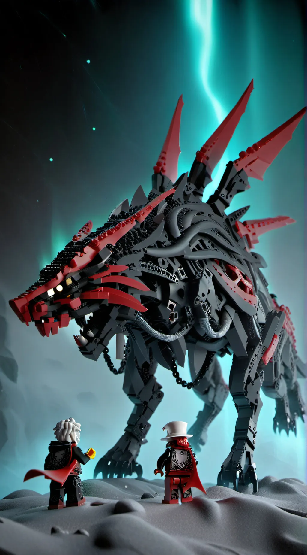 ai character: beast stars background