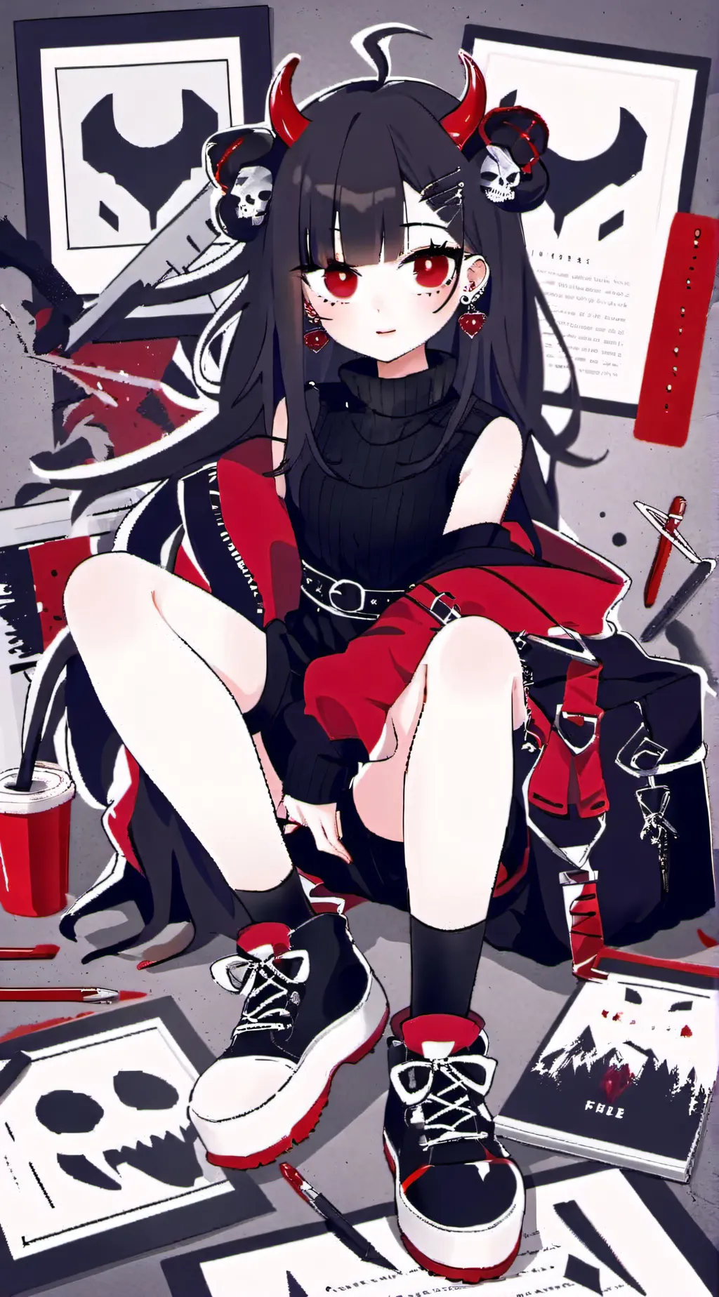 ai character: |• Cyrus (OC) •| background