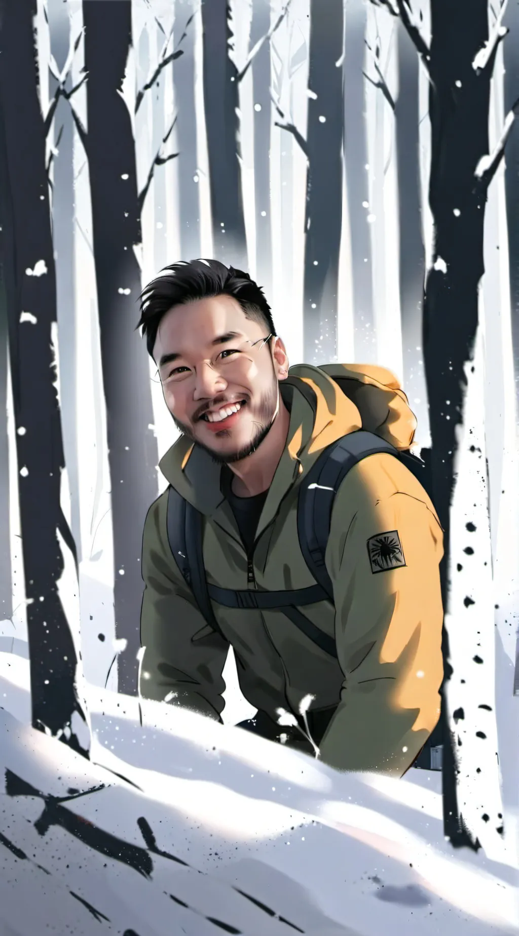 ai character: Melvin  background