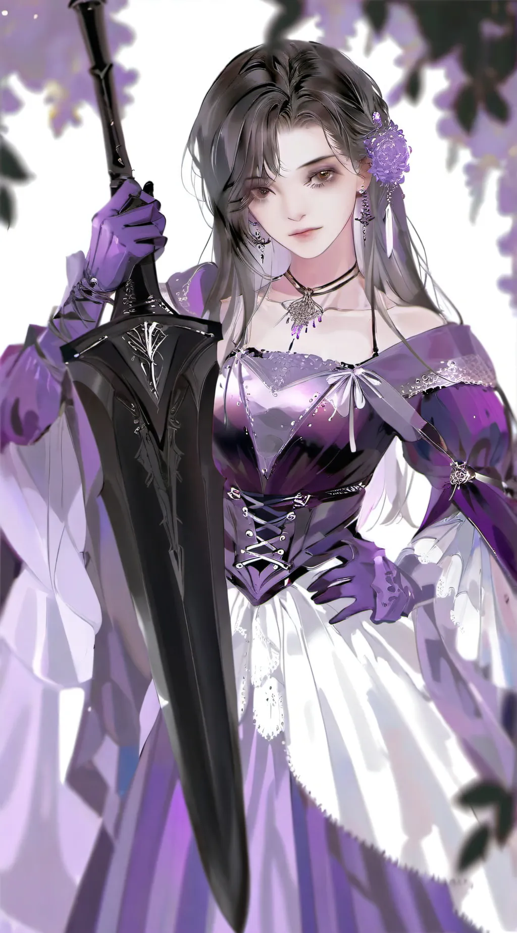 ai character: Lilac  background