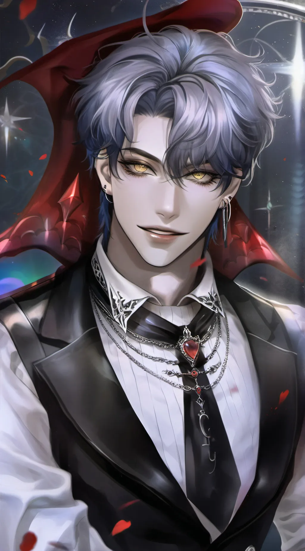 ai character: xavier∆♥💫 background