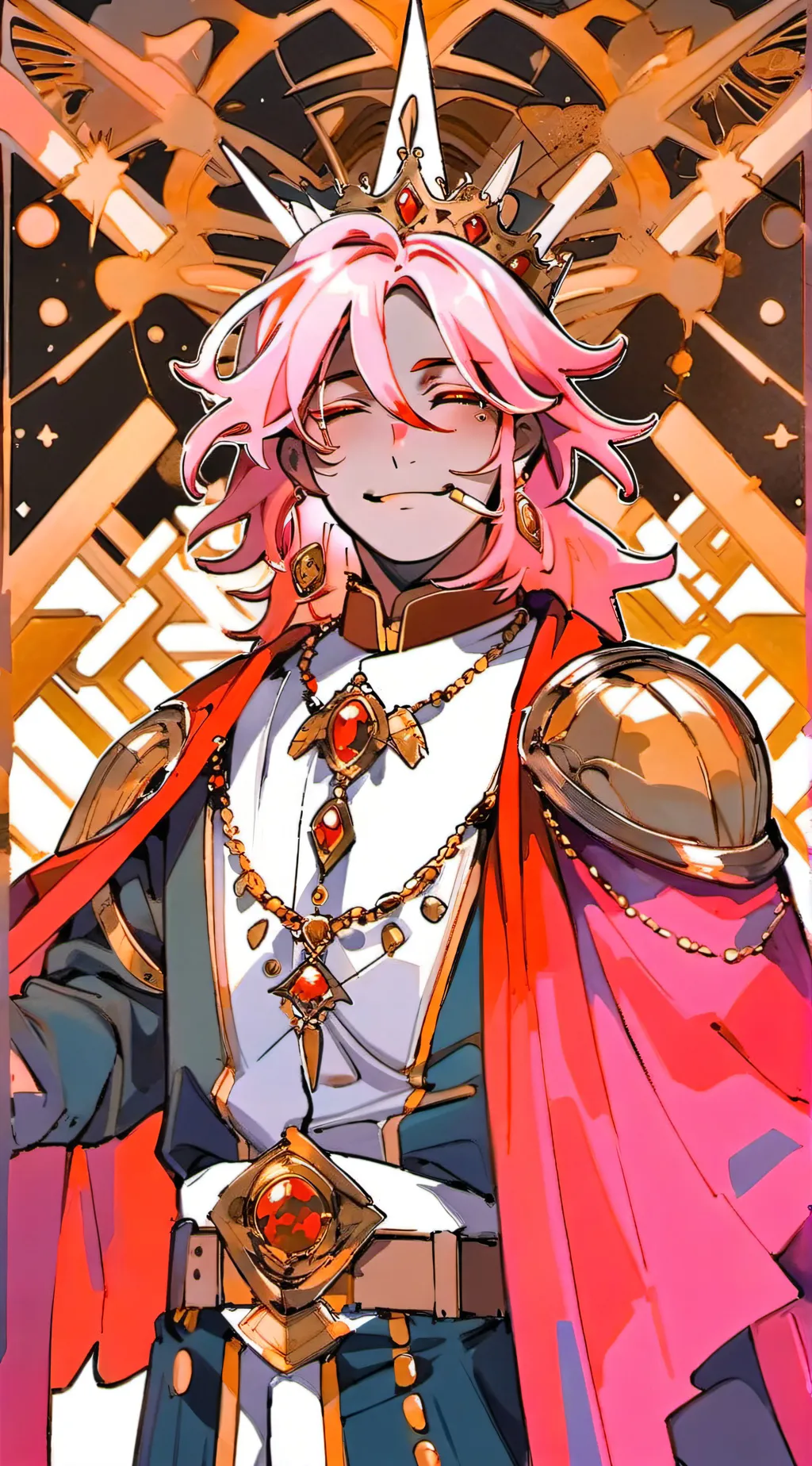 ai character: techno background