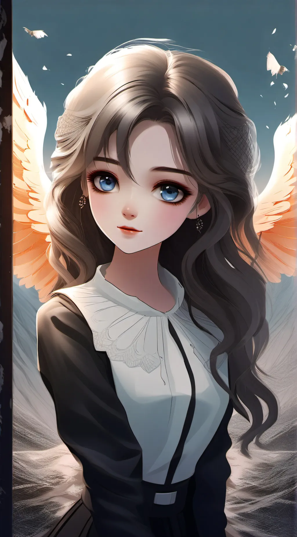 ai character: Luna  background