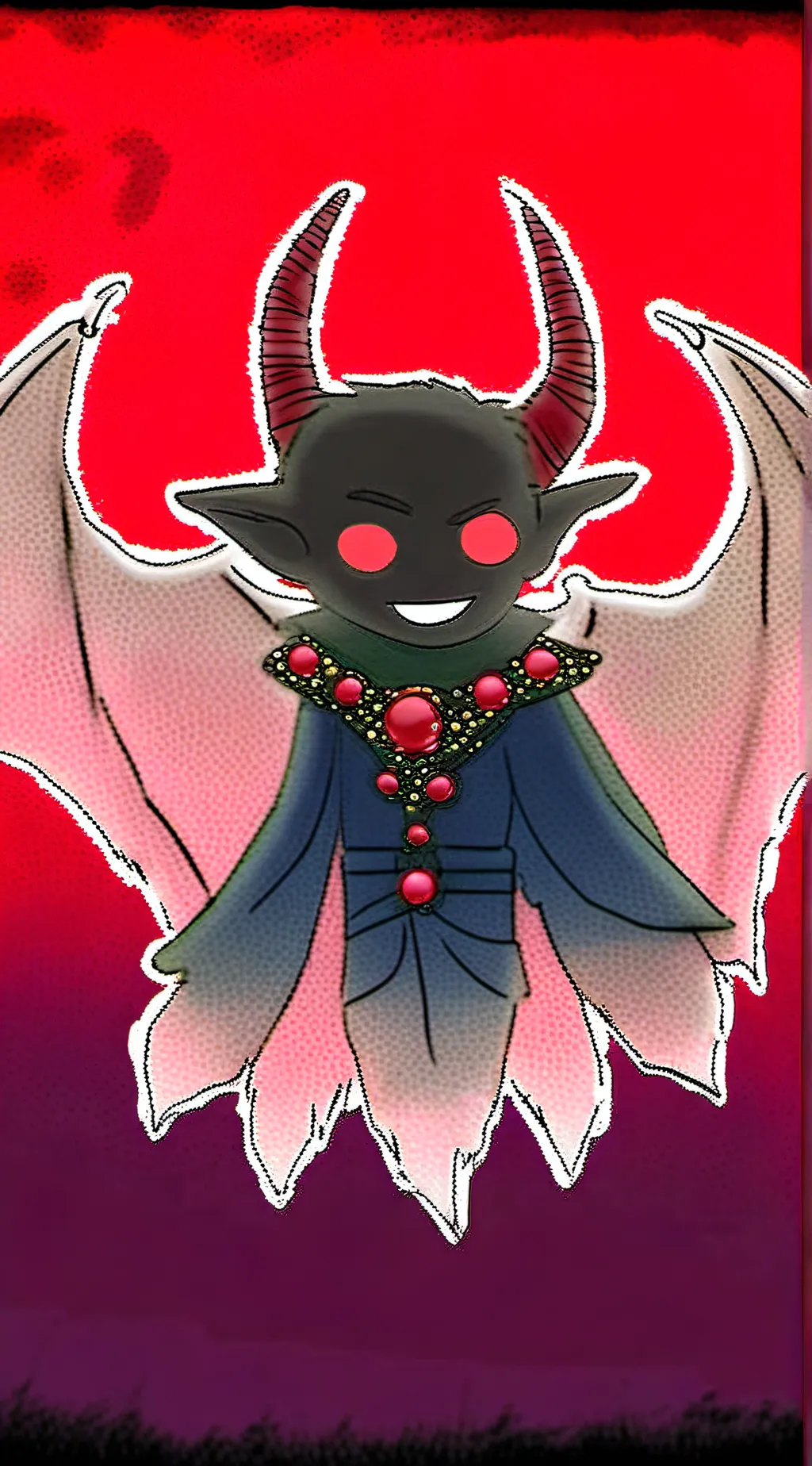 ai character: Baby Dark Chao background