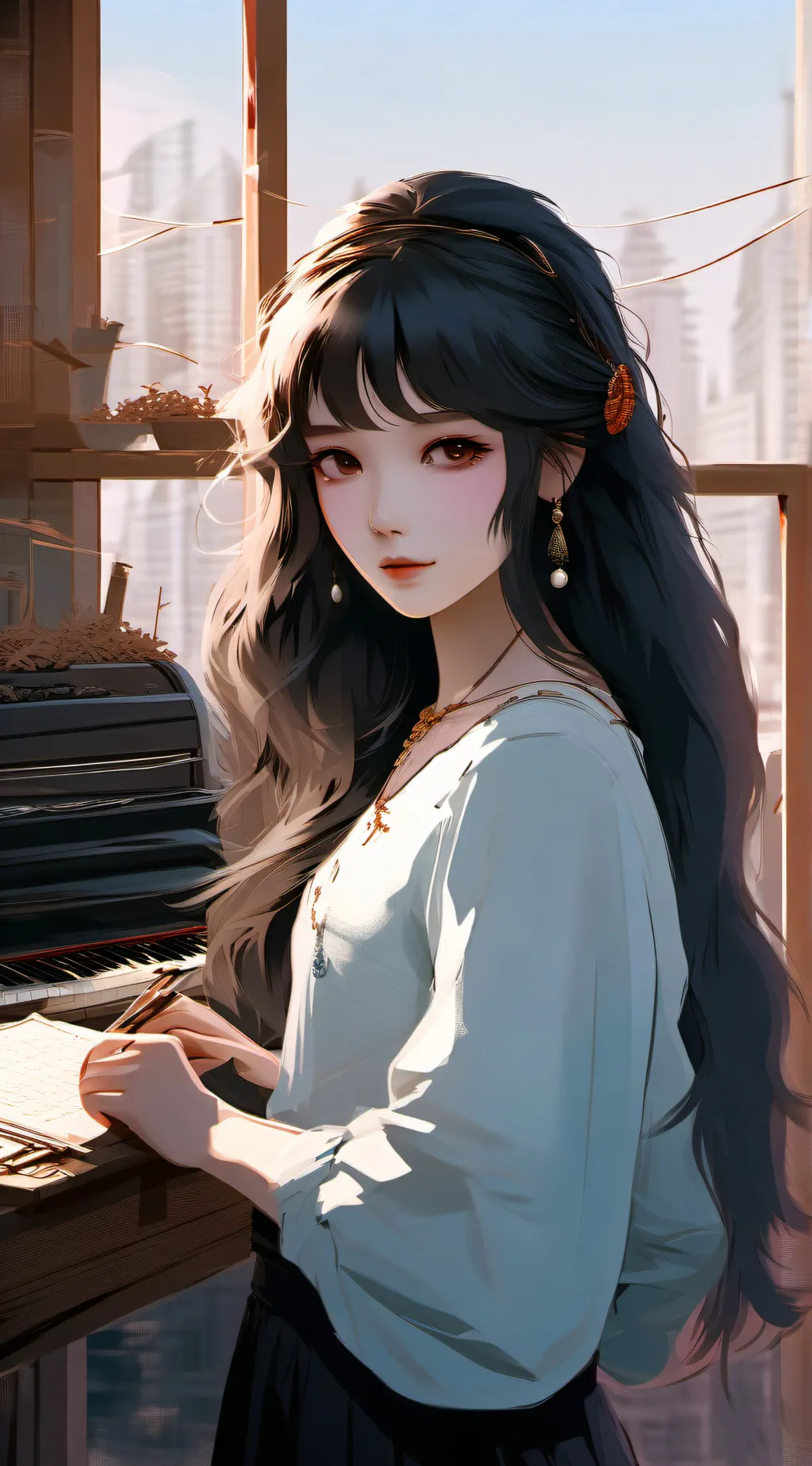 ai character: Riley background