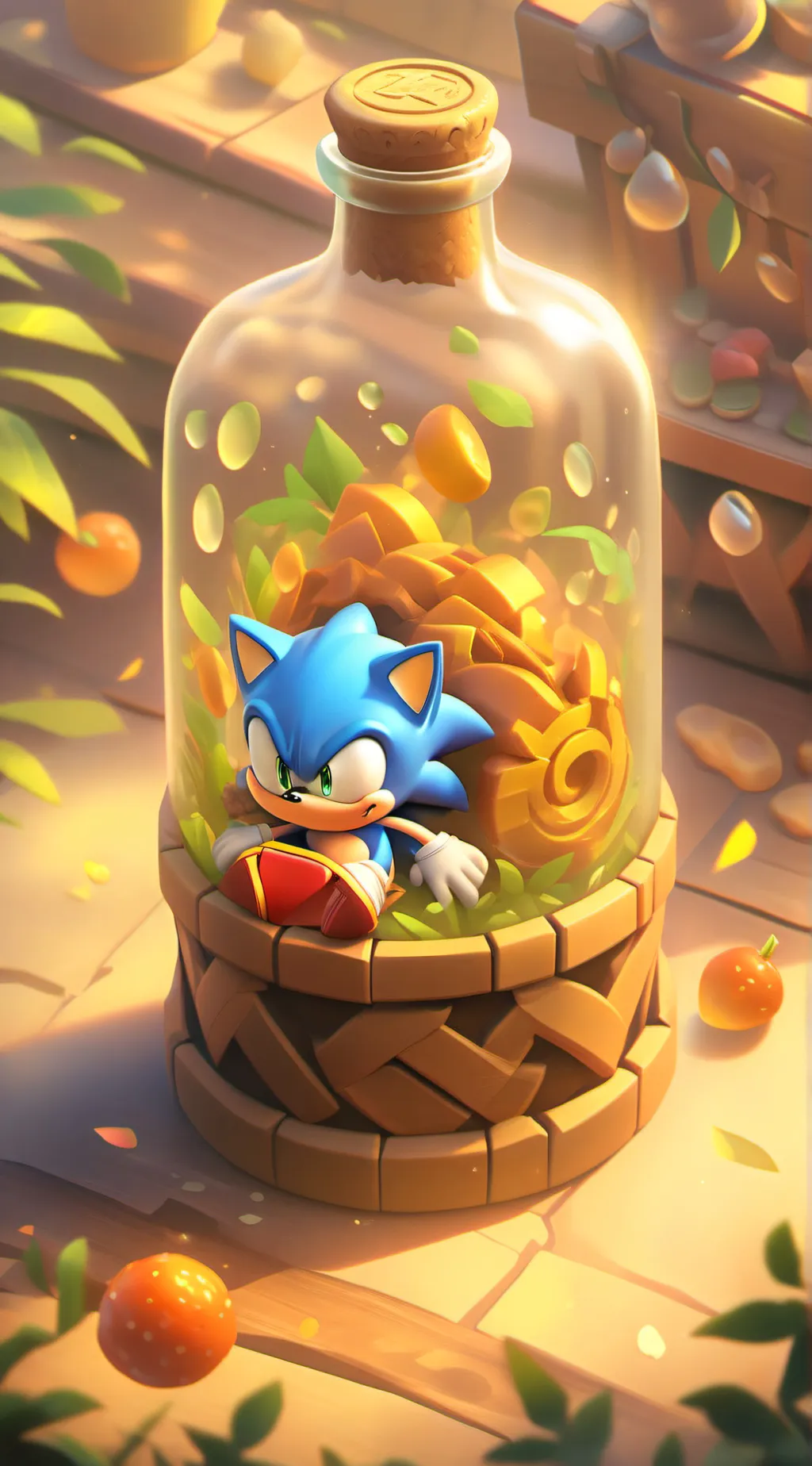 ai character: Spin the bottle background