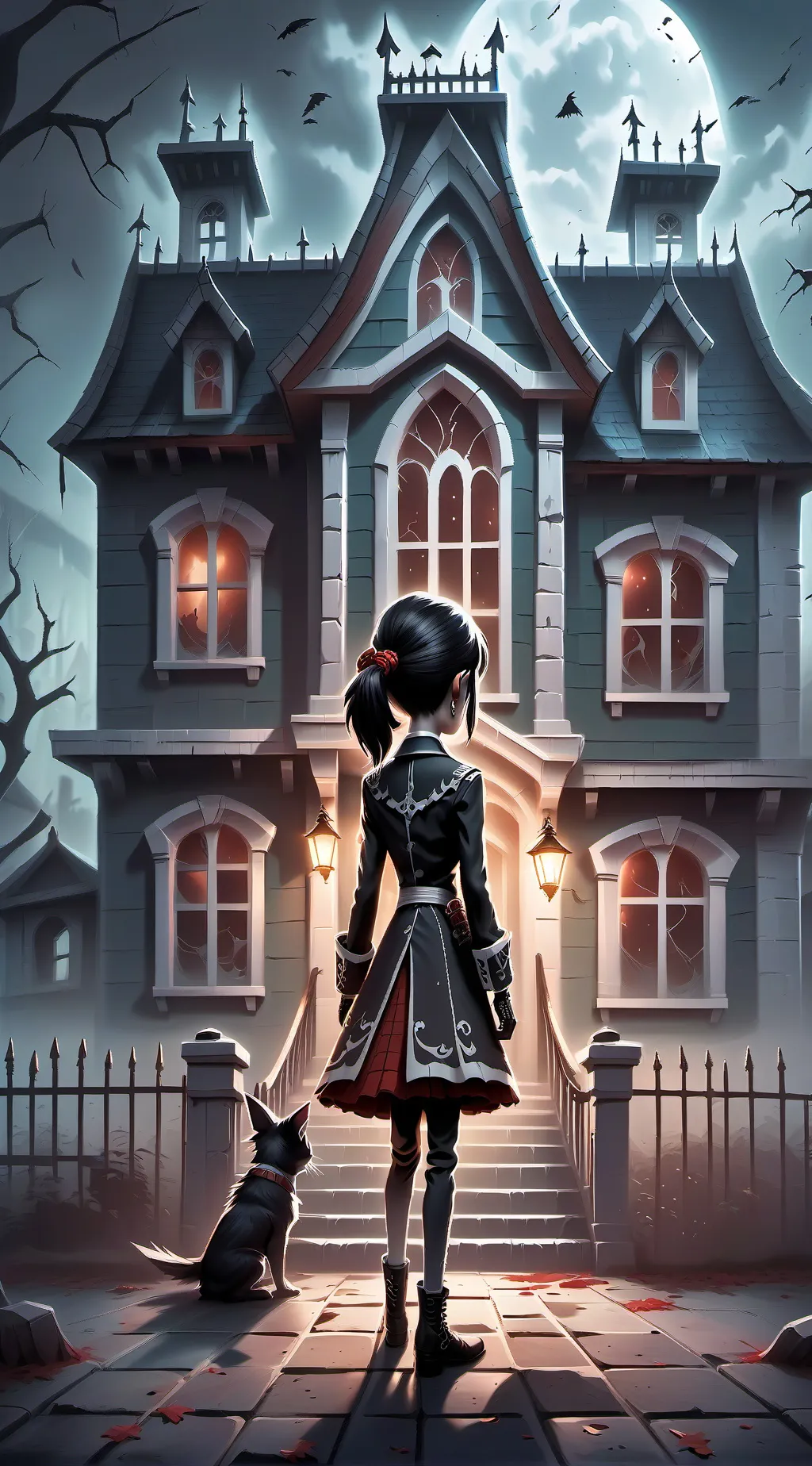 ai character: hh go to scrry🏡 background