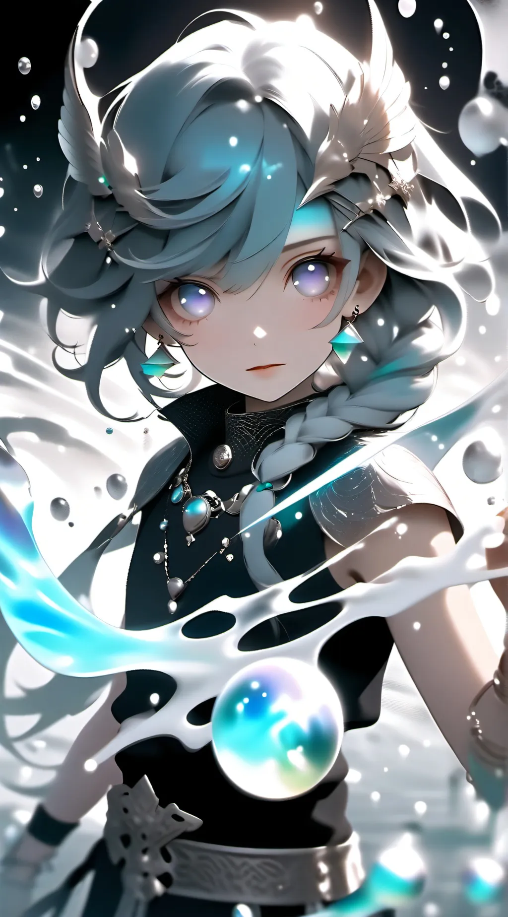 ai character: sofe background