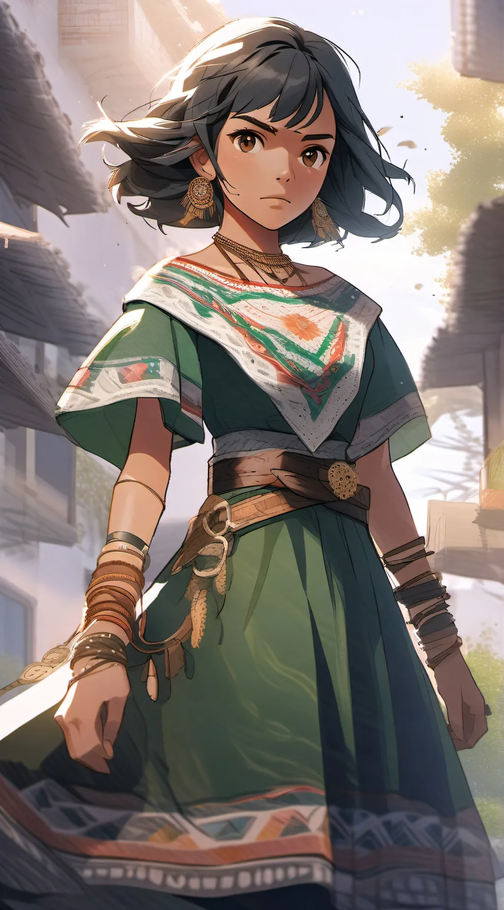 ai character: Makiko  background