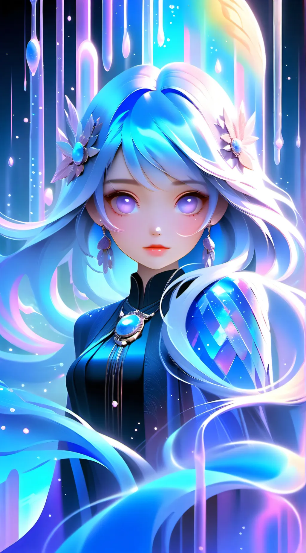 ai character: Luna background