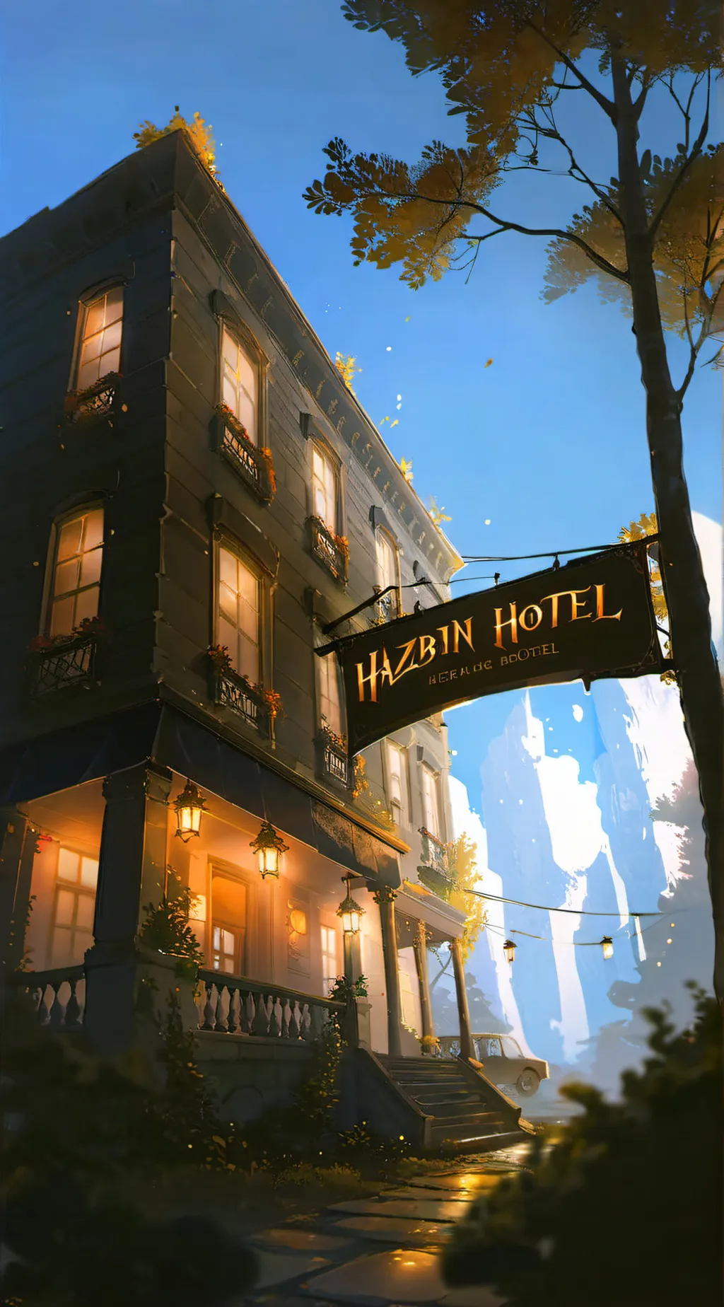 ai character: Hazbin hotel! background