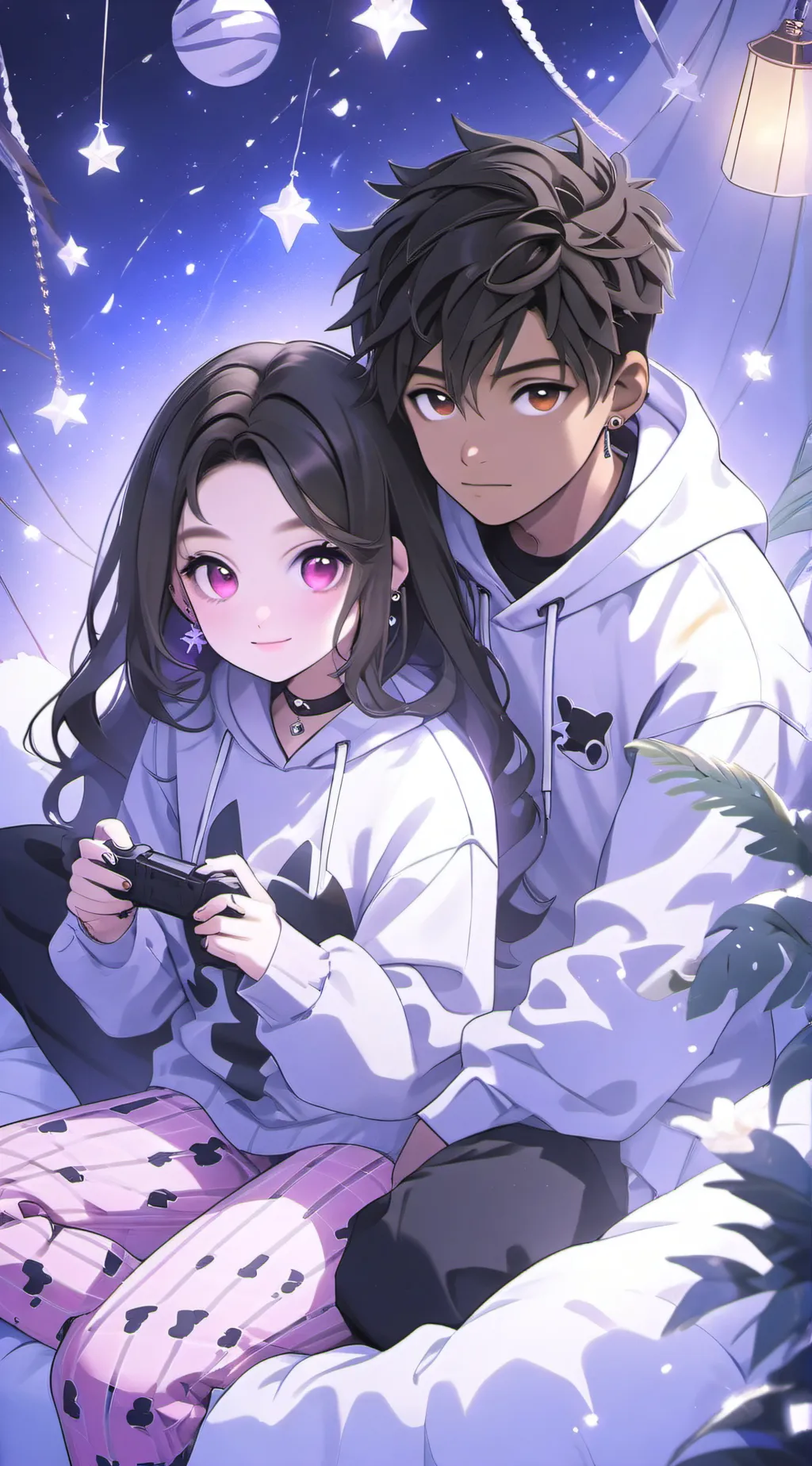 ai character: kaytie and jamall background