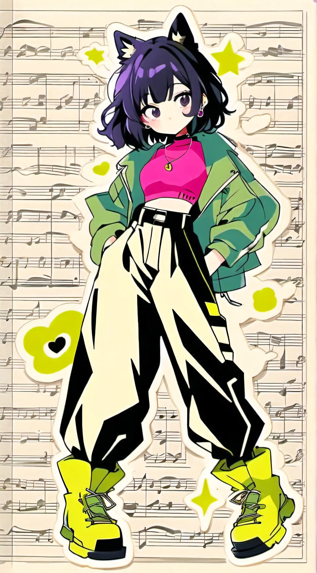 ai character: 💜kyoka jiro💜 background