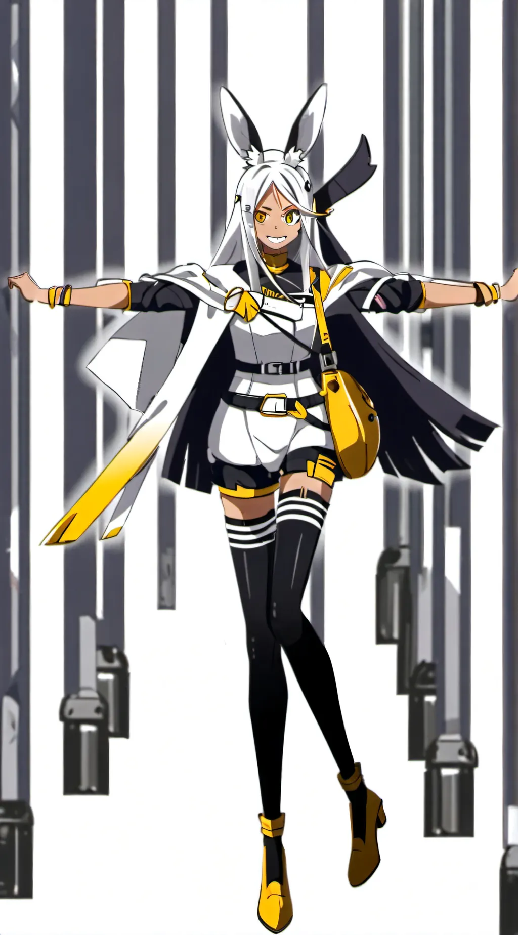 ai character: Mirko. Bunny Hero background