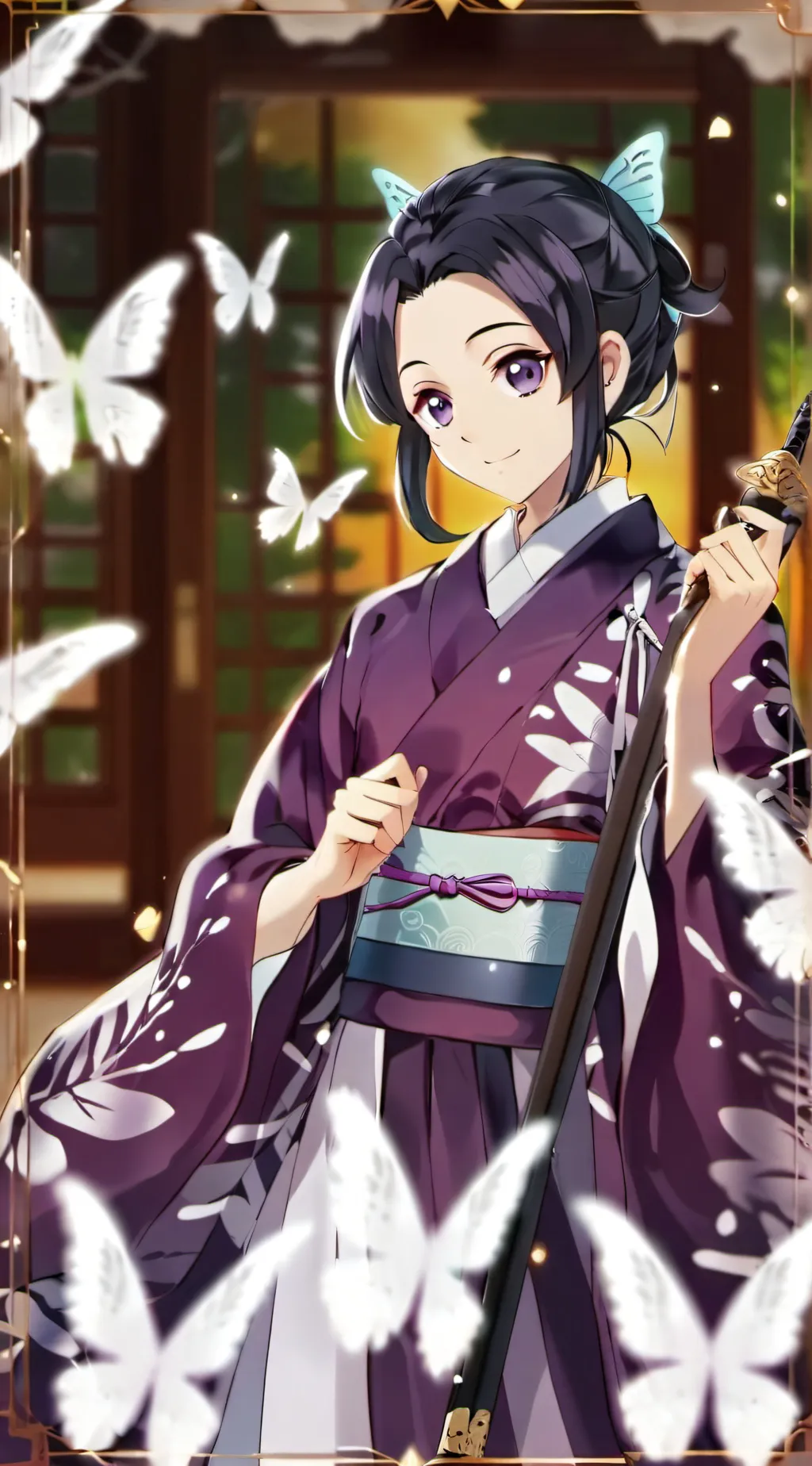 ai character: Shinobu Kocho background