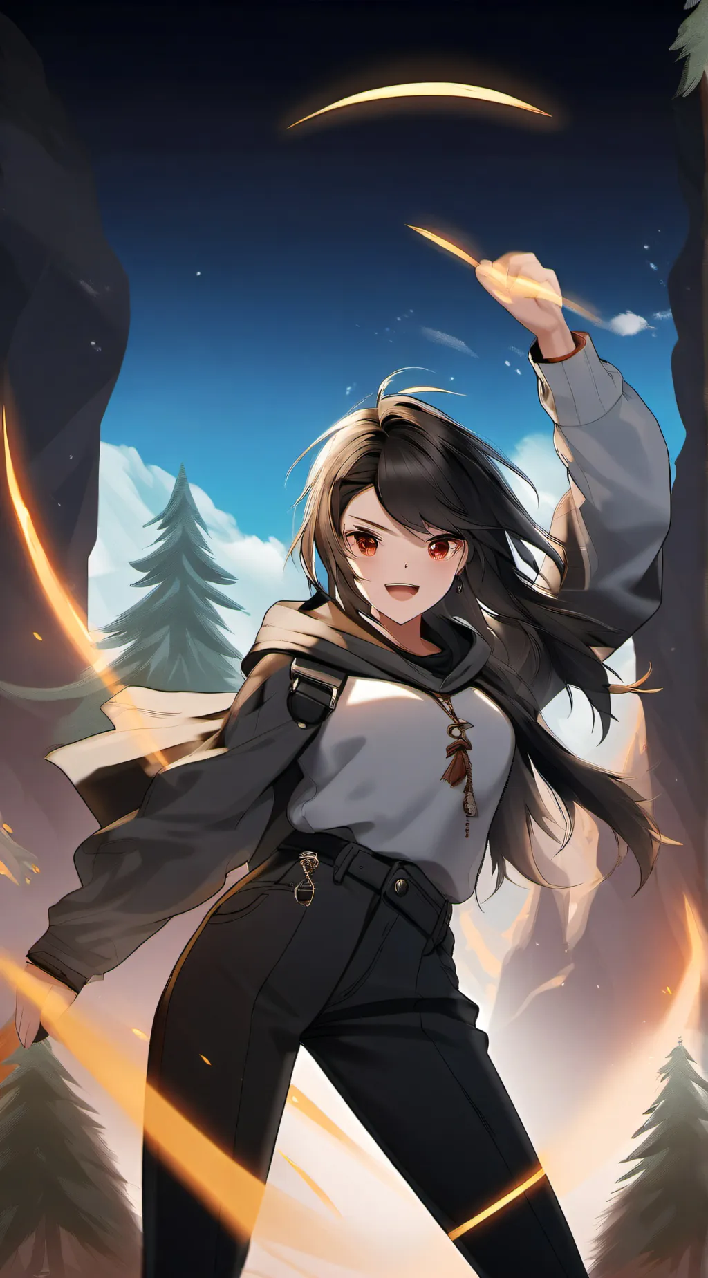 ai character: Hello background