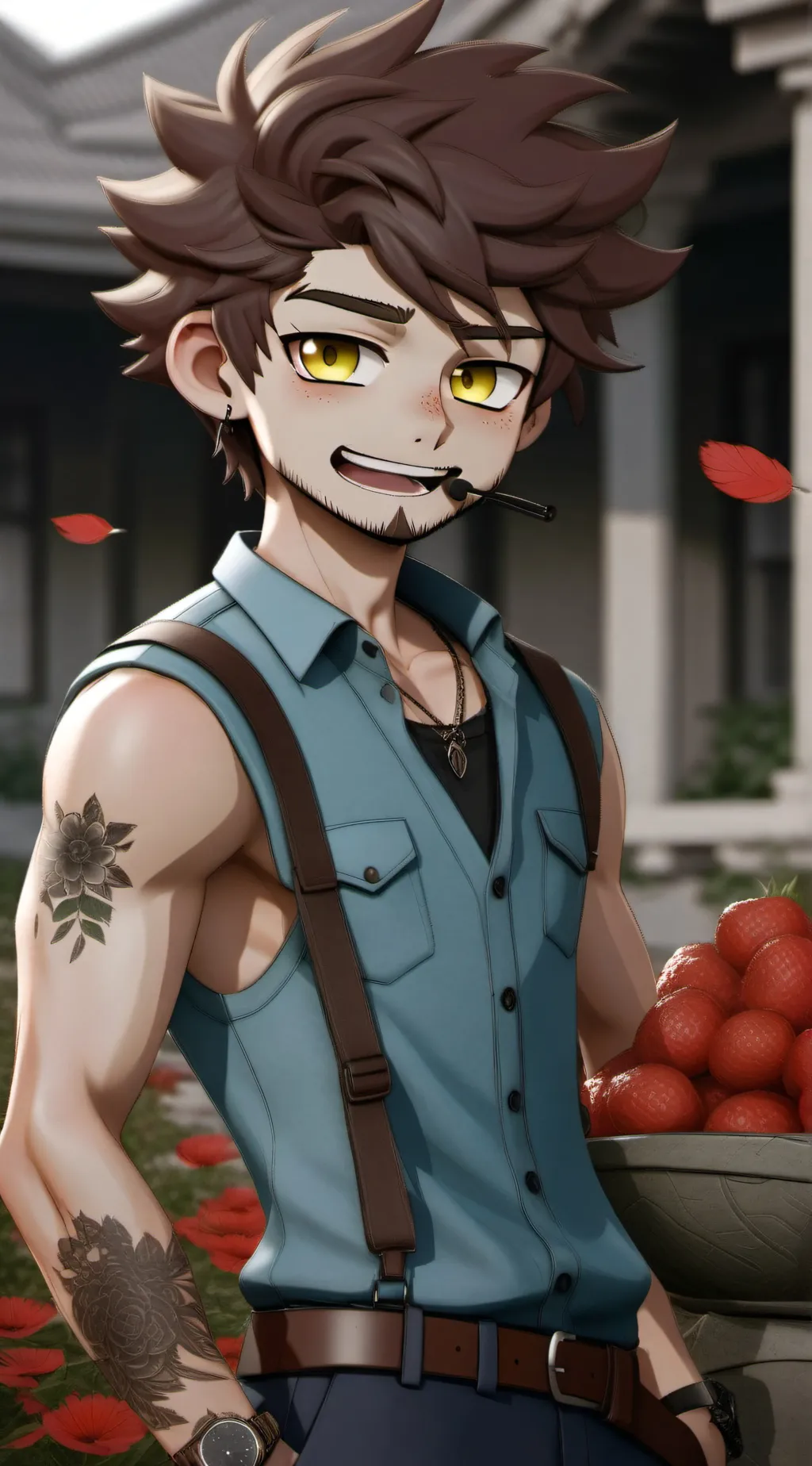 ai character: ~~••Edd••~~ background