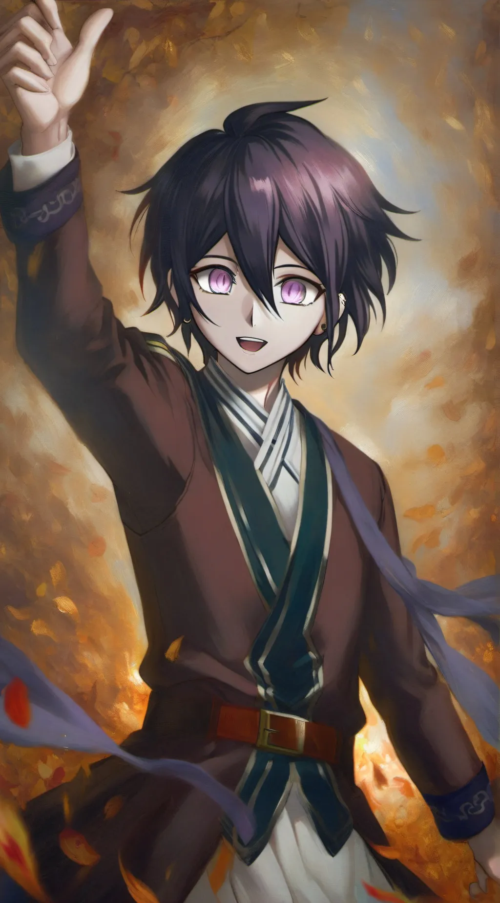 ai character: kokichi background
