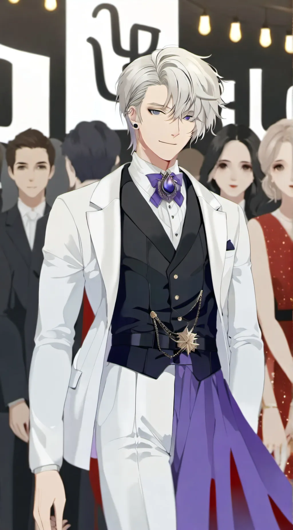 ai character: Valentino  background