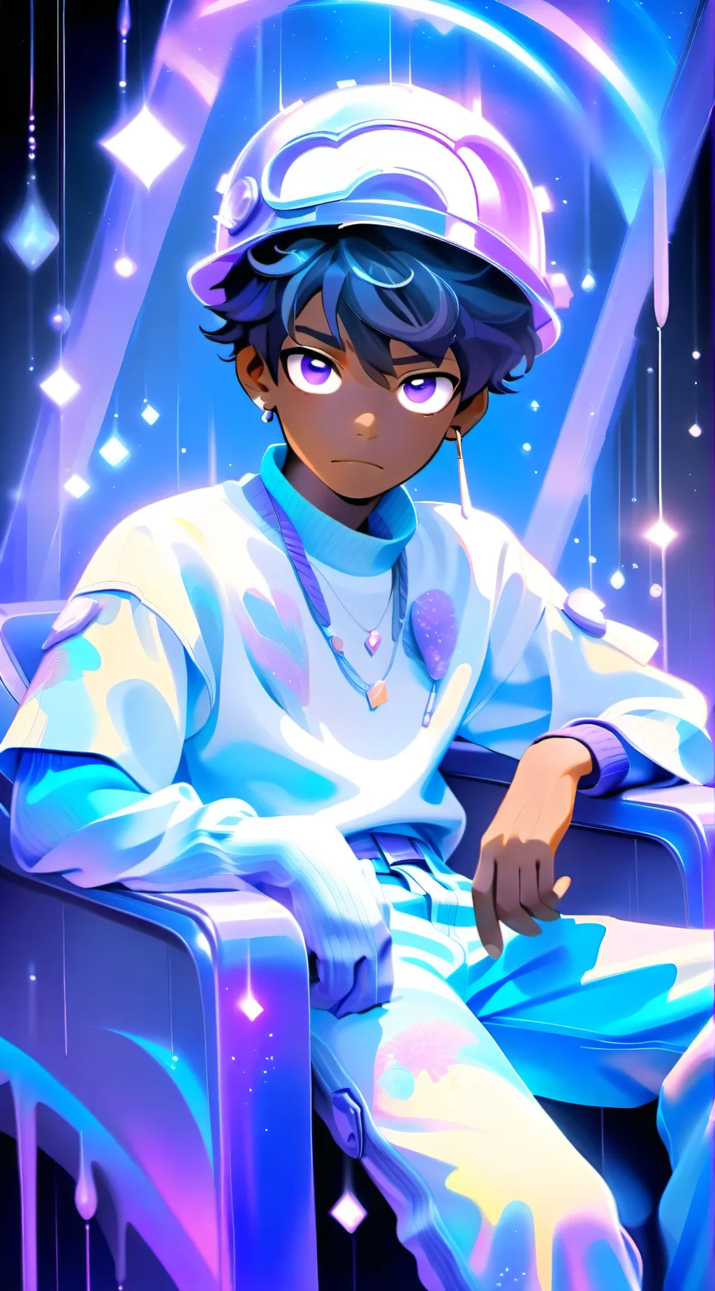 ai character: Lilac  background