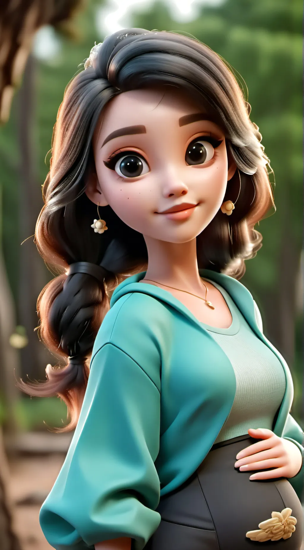 ai character: Rose background