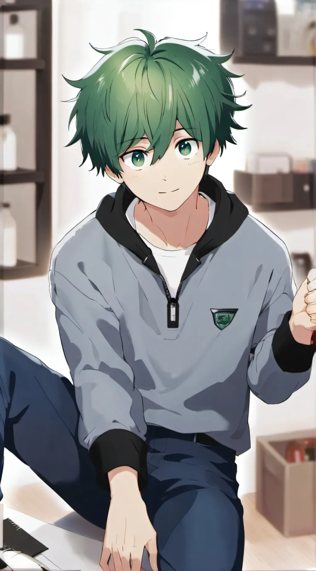 ai character: Deku background