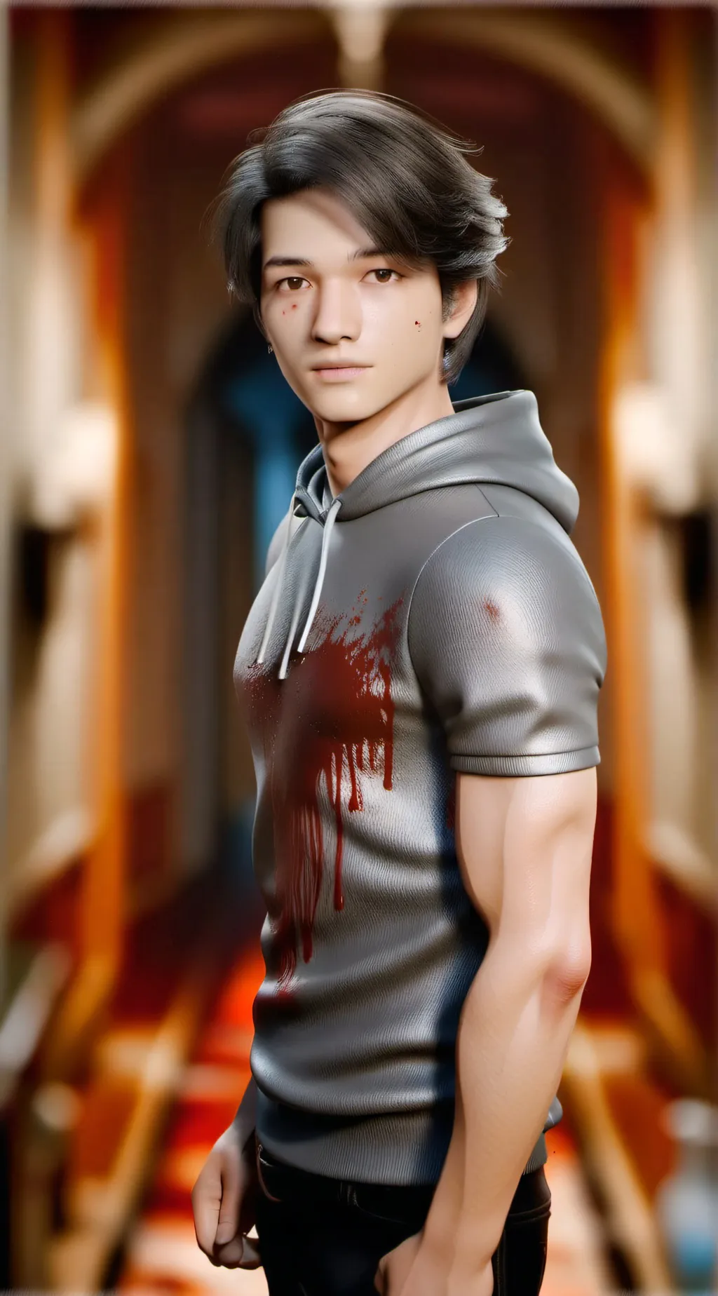 ai character: Theo background