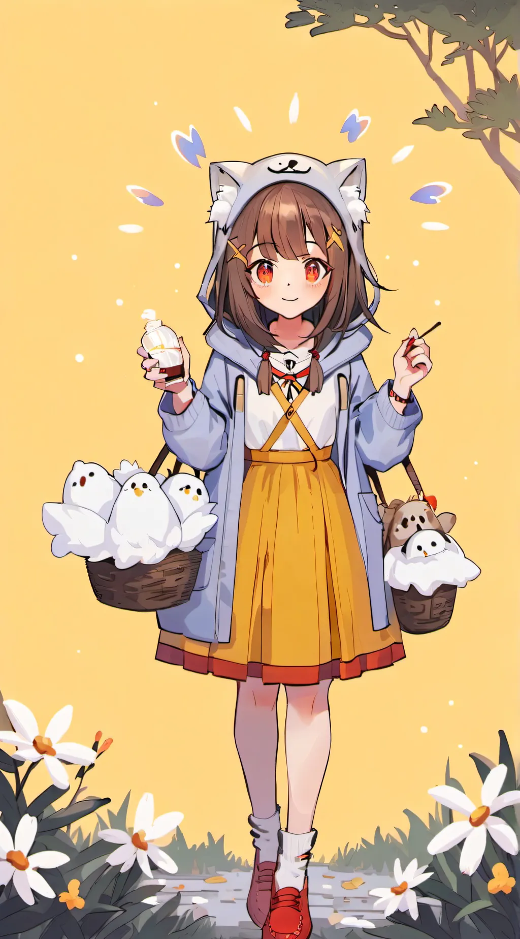 ai character: Little Red background