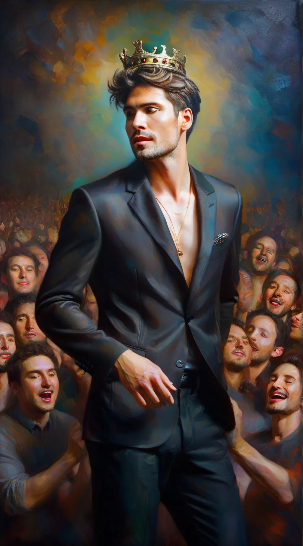 ai character: justin bieber background