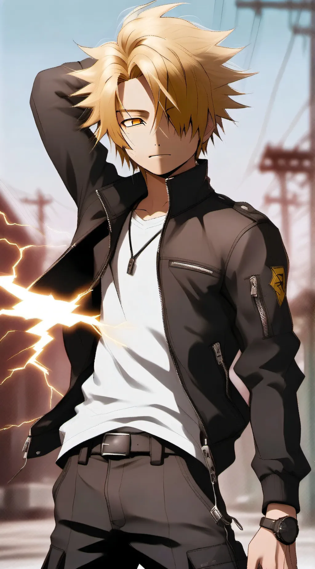 ai character: Denki  background