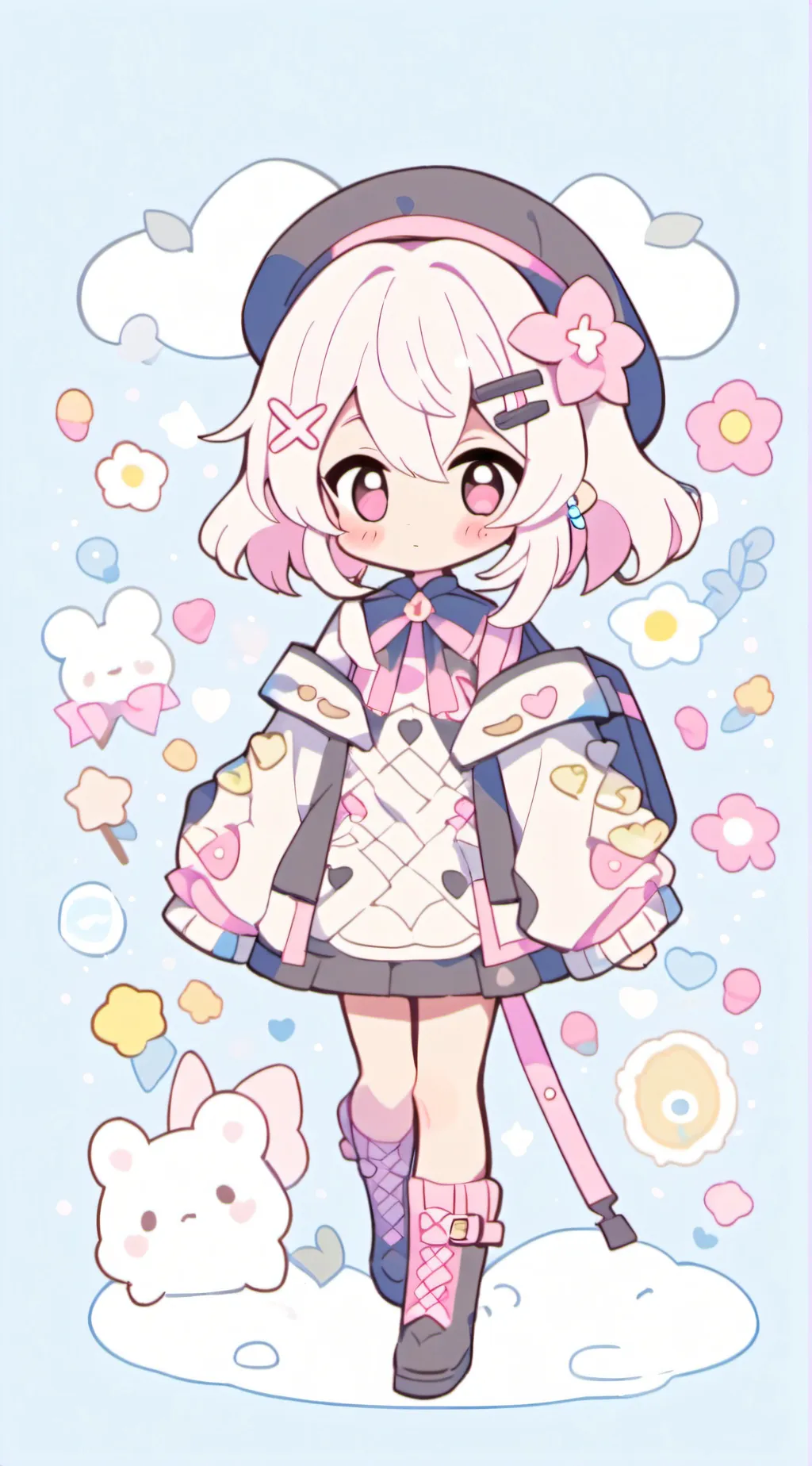 ai character: Pink miku preg background