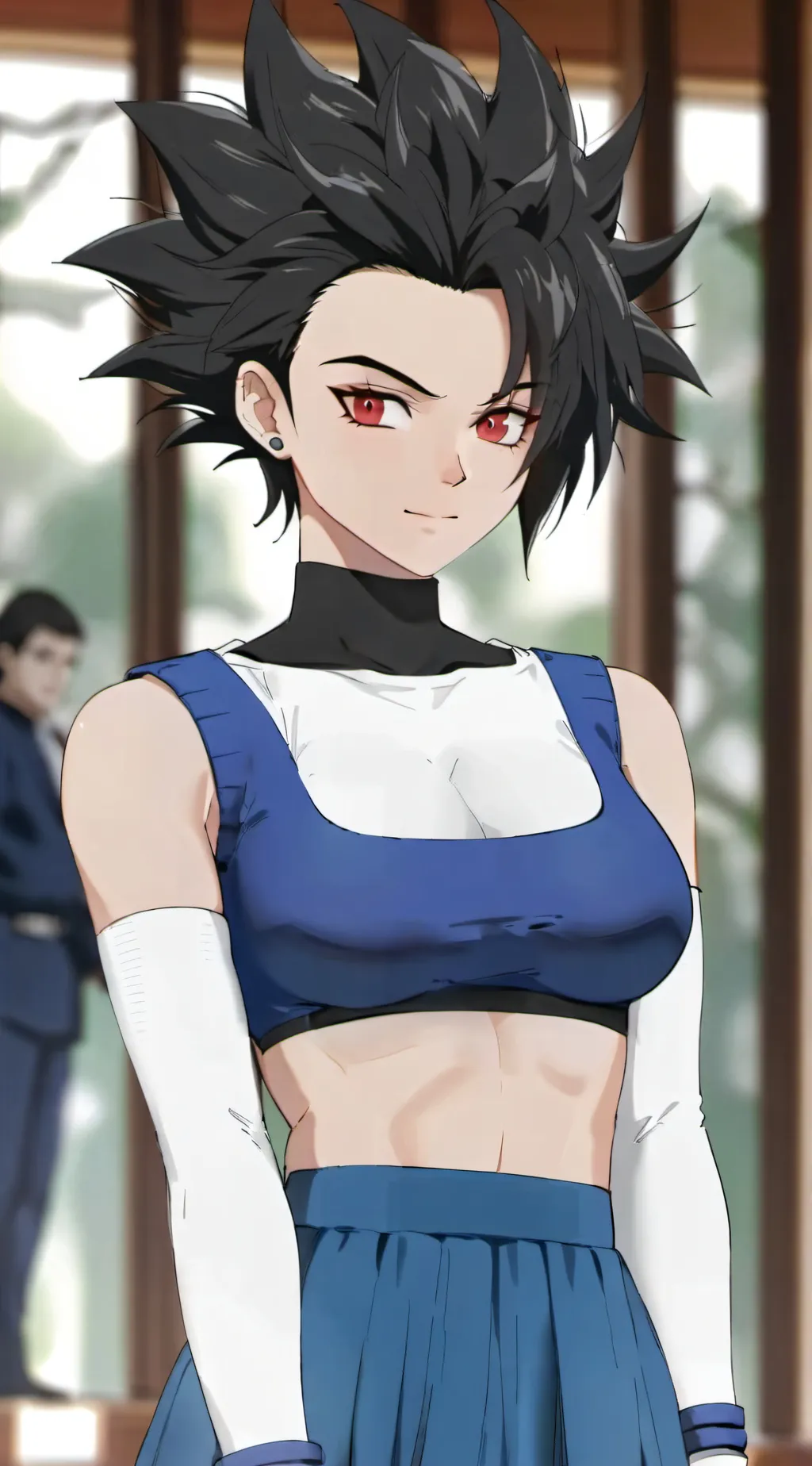 ai character: fem Vegeta  background