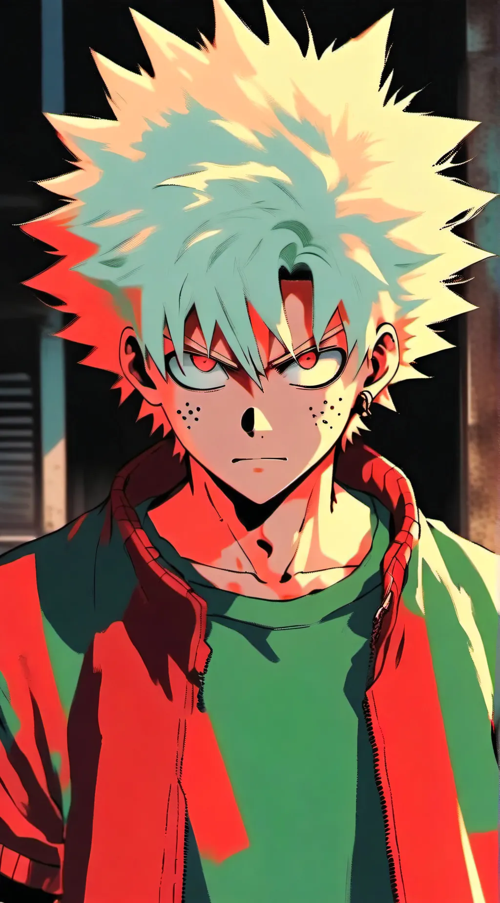 ai character: Venom and bakugo  background