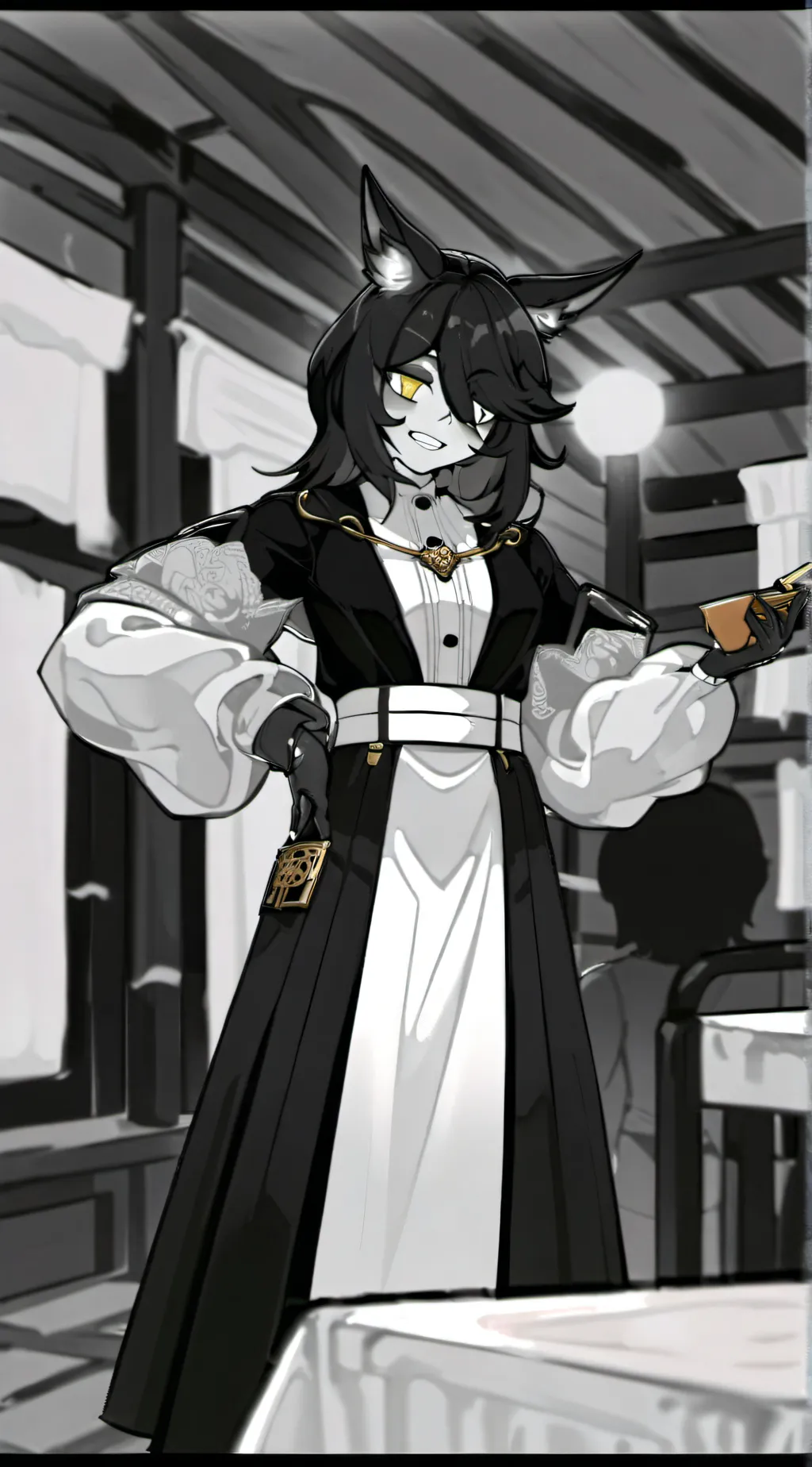 ai character: Miss Circle background