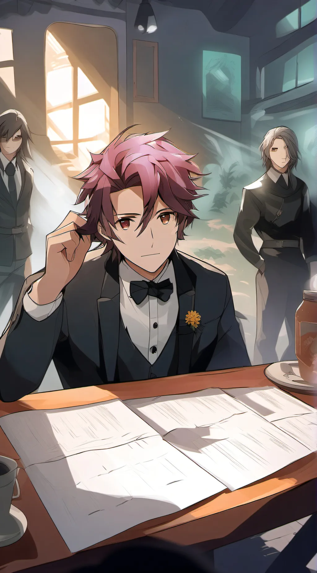 ai character: oliver background