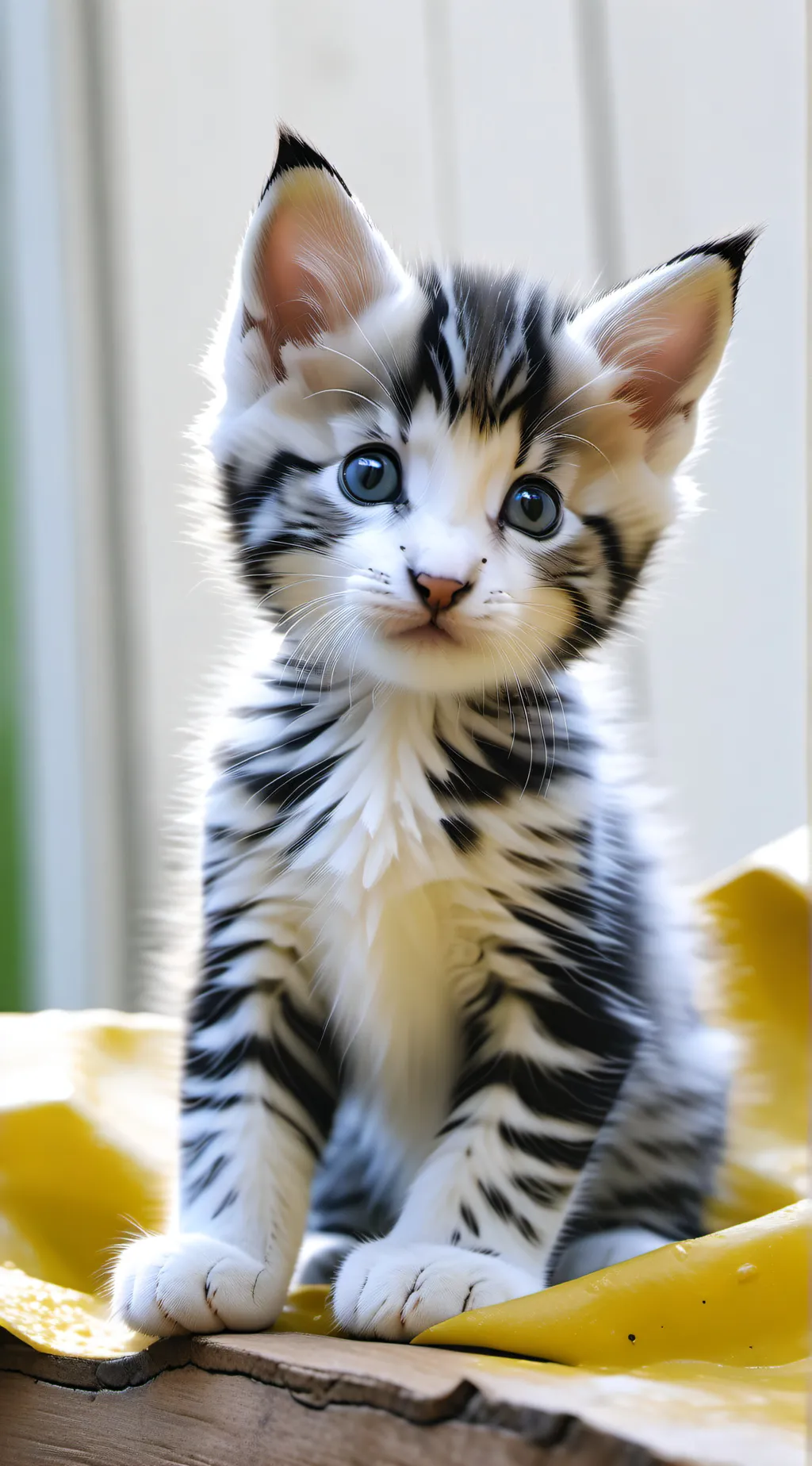 ai character: fluffy  background