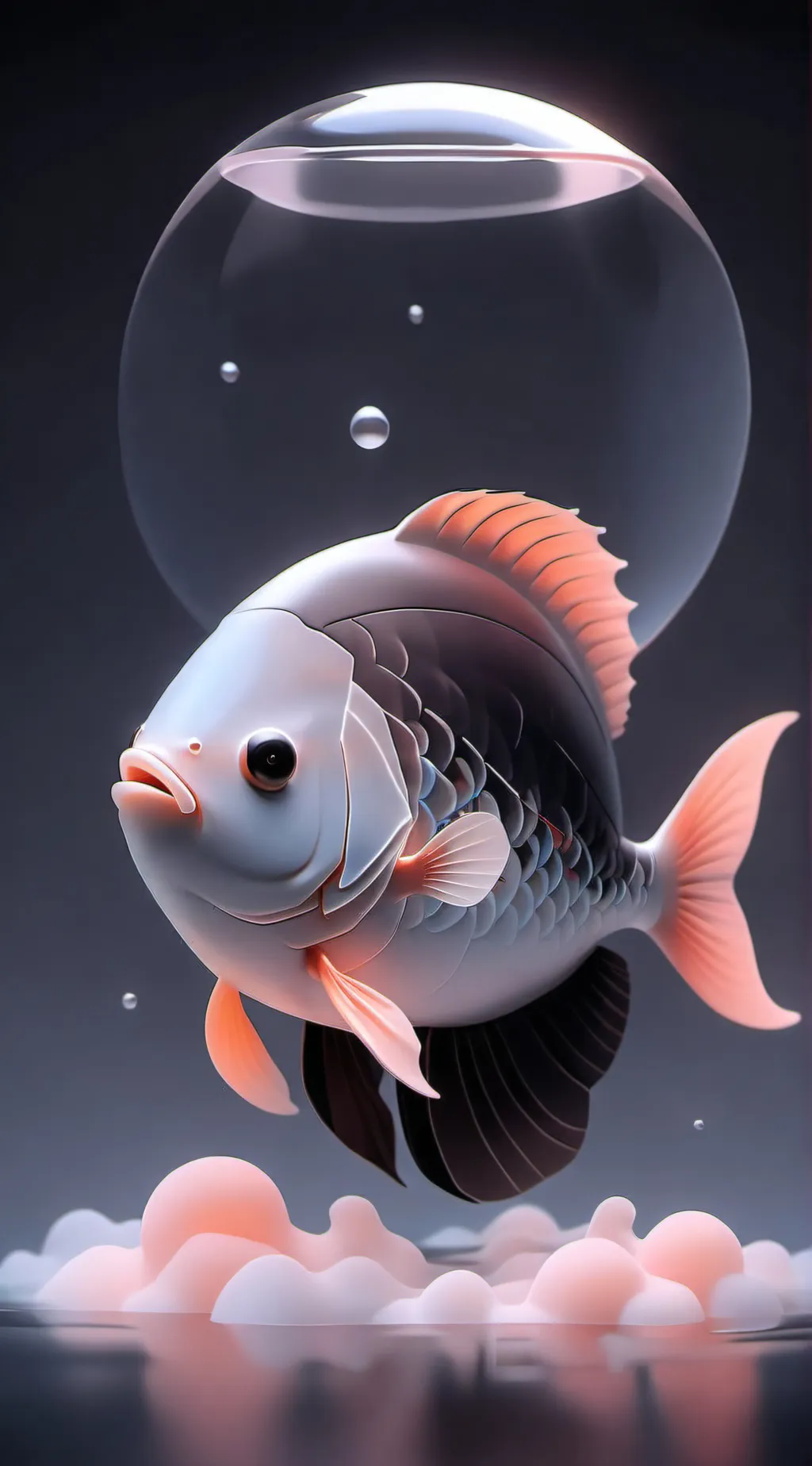 ai character: FISH 😨 background