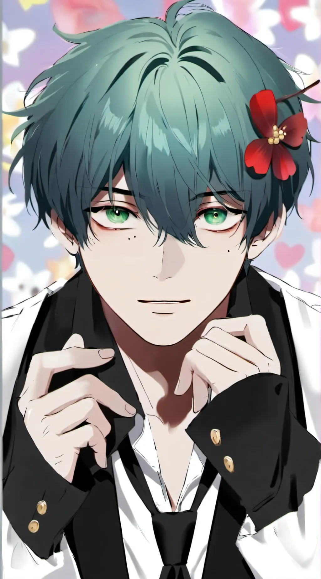 ai character: Deku  background