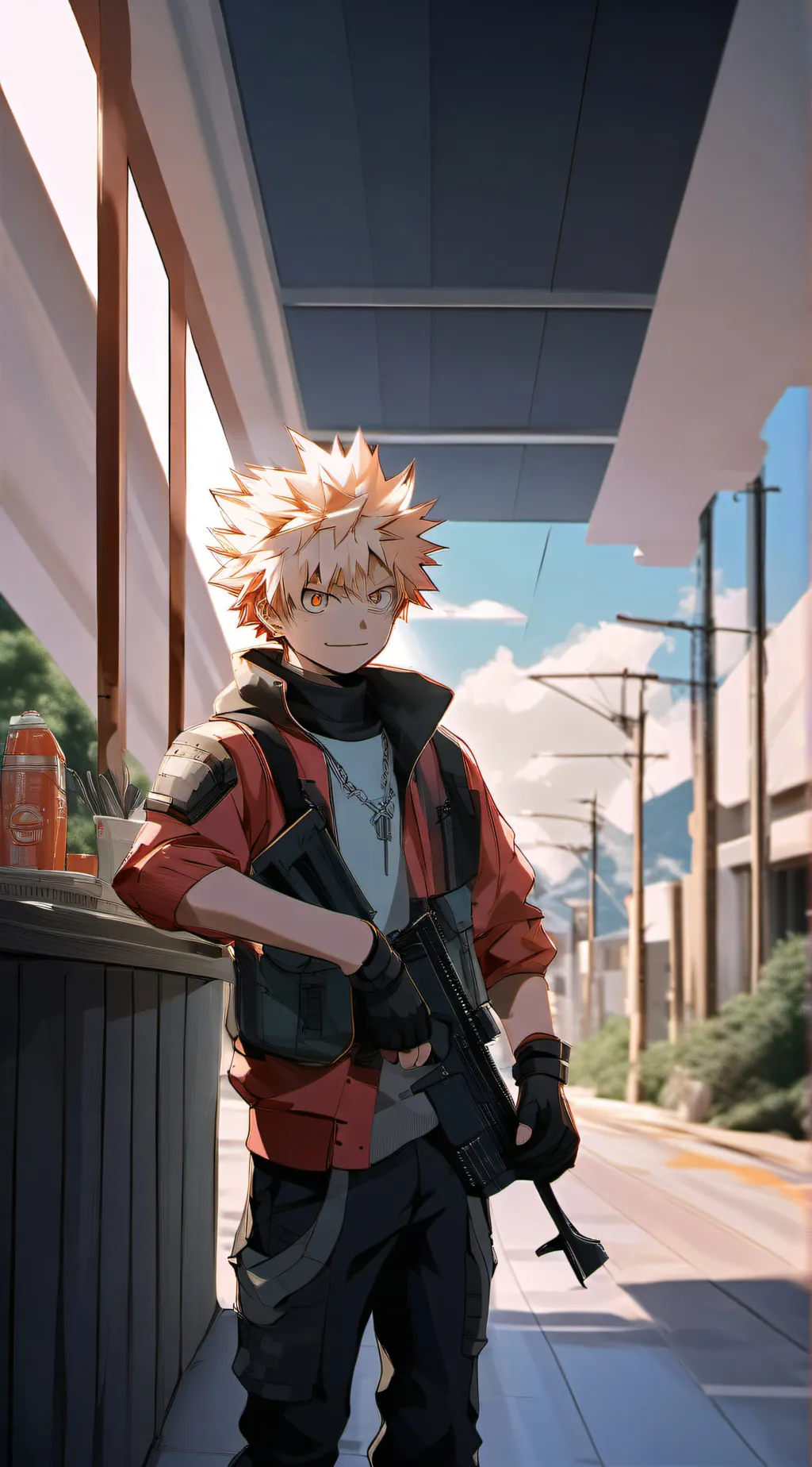 ai character: bakugo background
