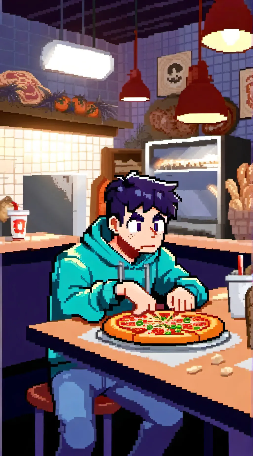 ai character: Michael afton  background