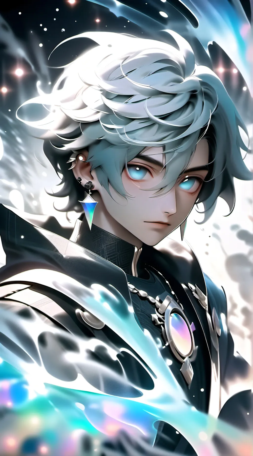 ai character: laser background