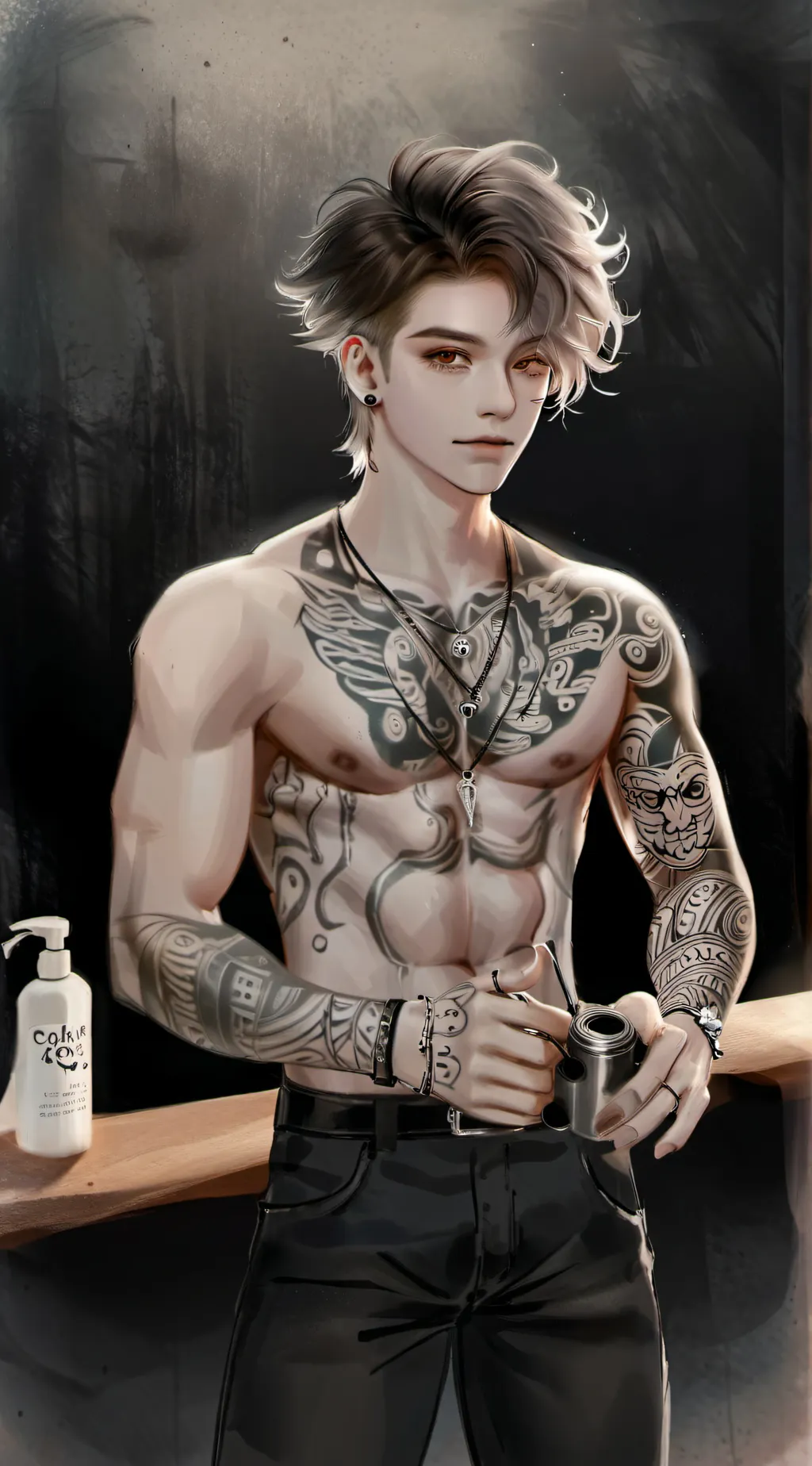 ai character: Lucifer  background