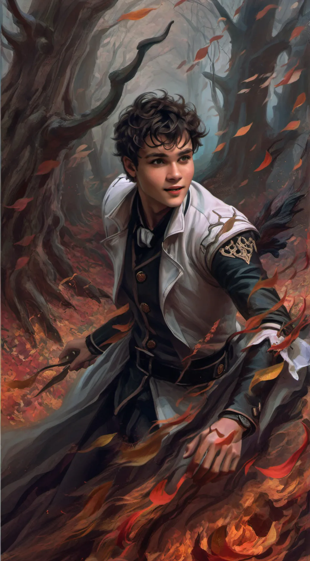 ai character: Mattheo riddle❤️✨️ background