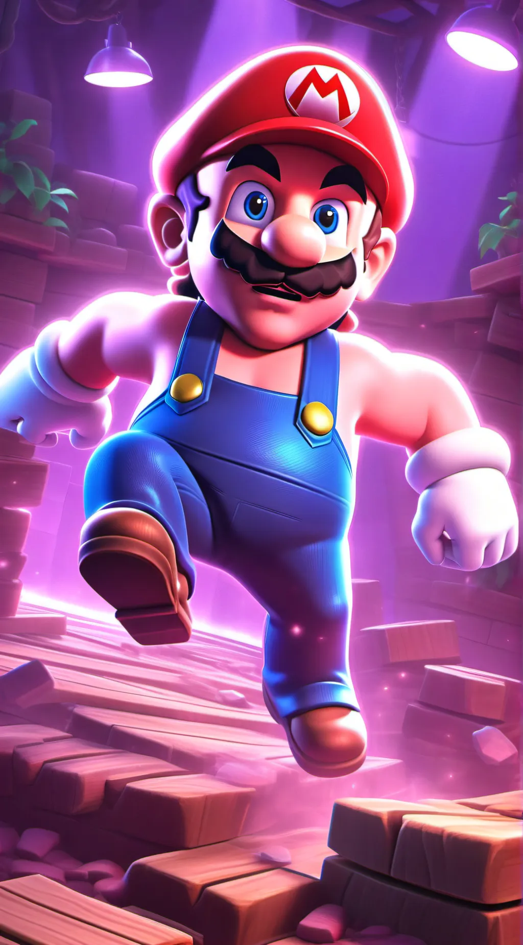 ai character: Mario background